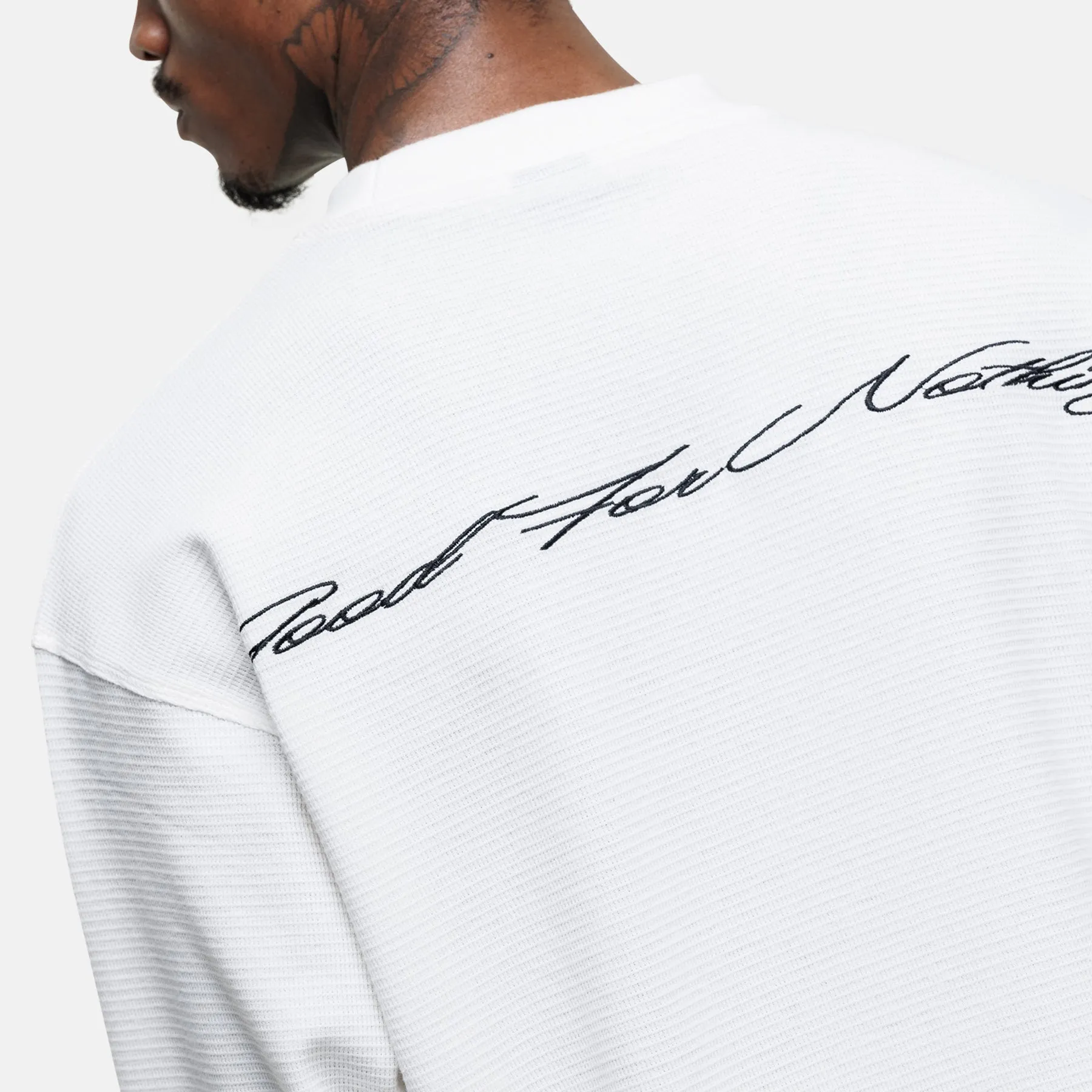 Scribble Longsleeve White T-shirt sold by Good for Nothing product image thumbnail 4