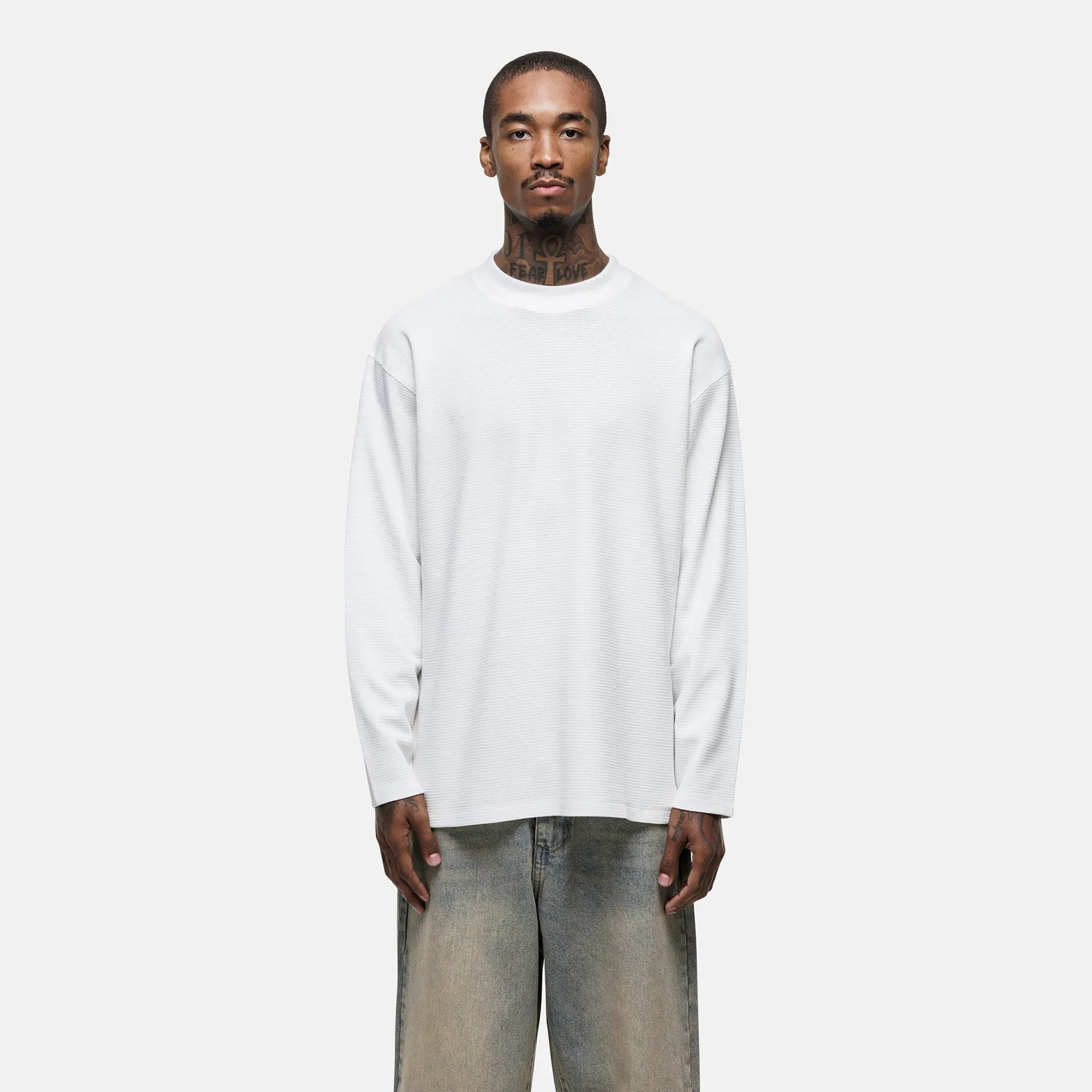 Scribble Longsleeve White T-shirt sold by Good for Nothing product image thumbnail 2