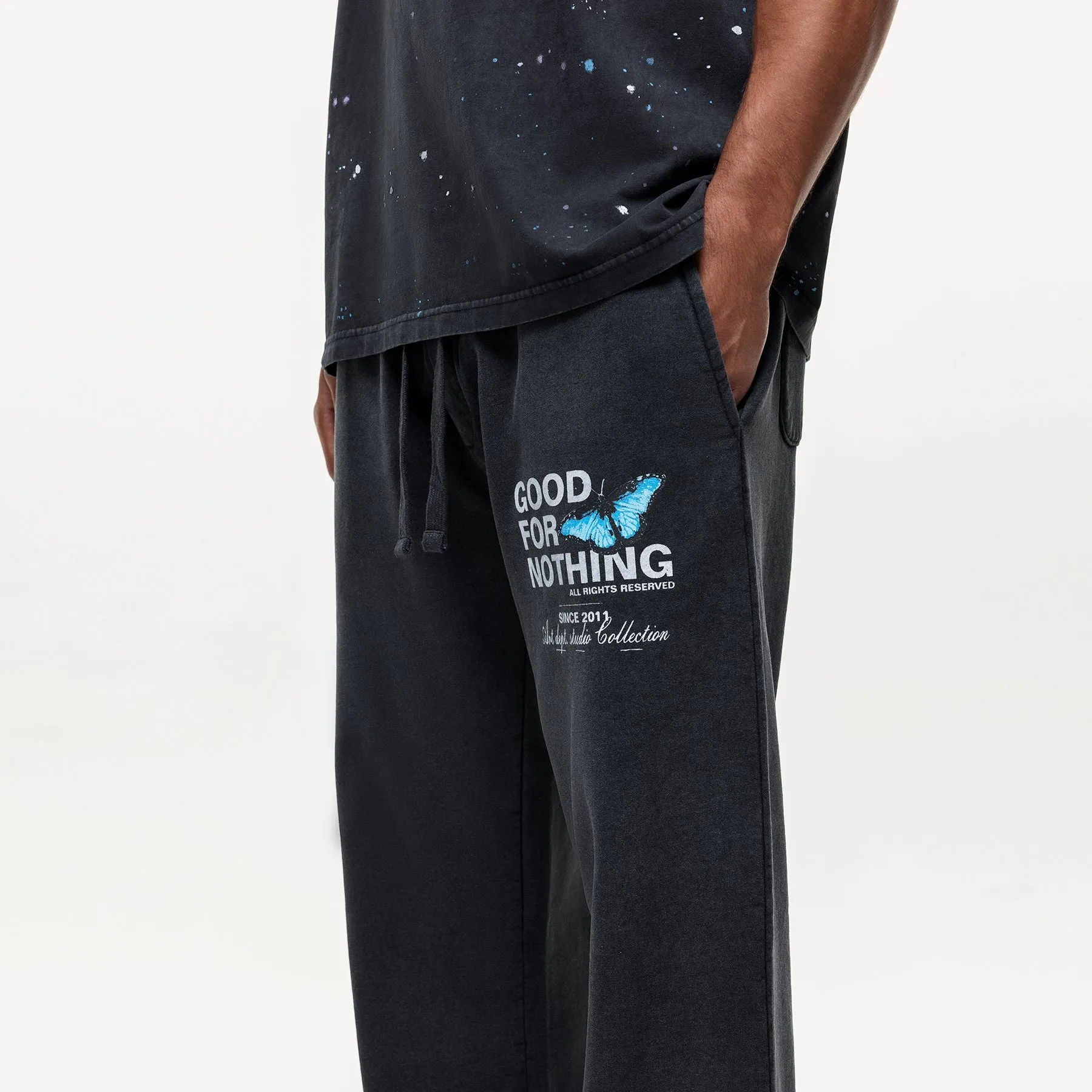 Studio Butterfly Washed Sweatpants sold by Good for Nothing product image thumbnail 4