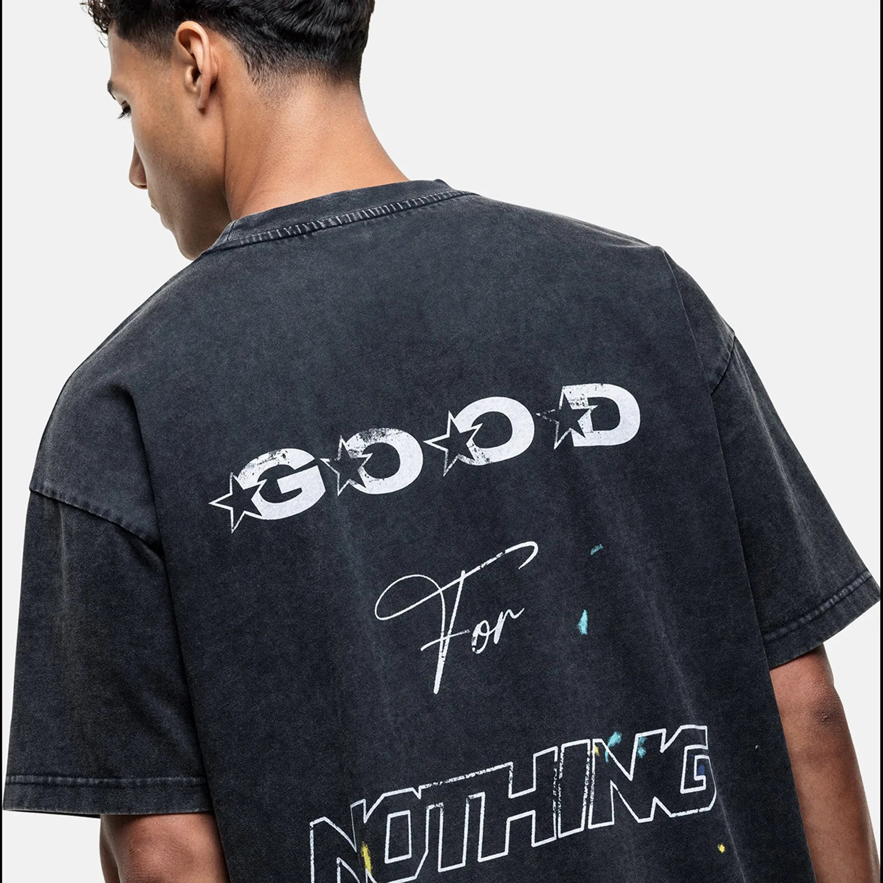 Nevada Washed Black T-shirt sold by Good For Nothing Clothing product image thumbnail 4