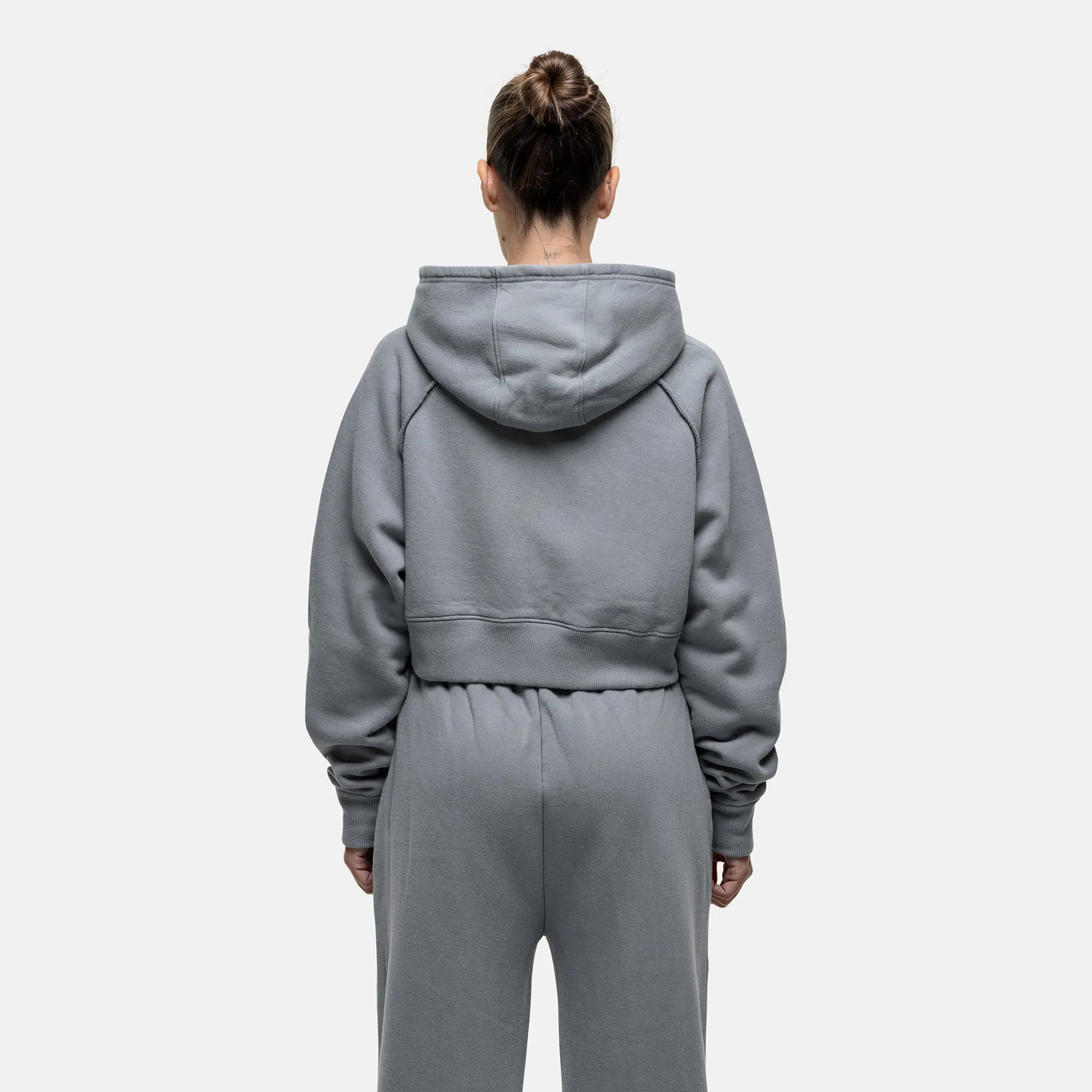 Raw Seam Washed Grey Zip Hoodie sold by Good for Nothing product image thumbnail 2