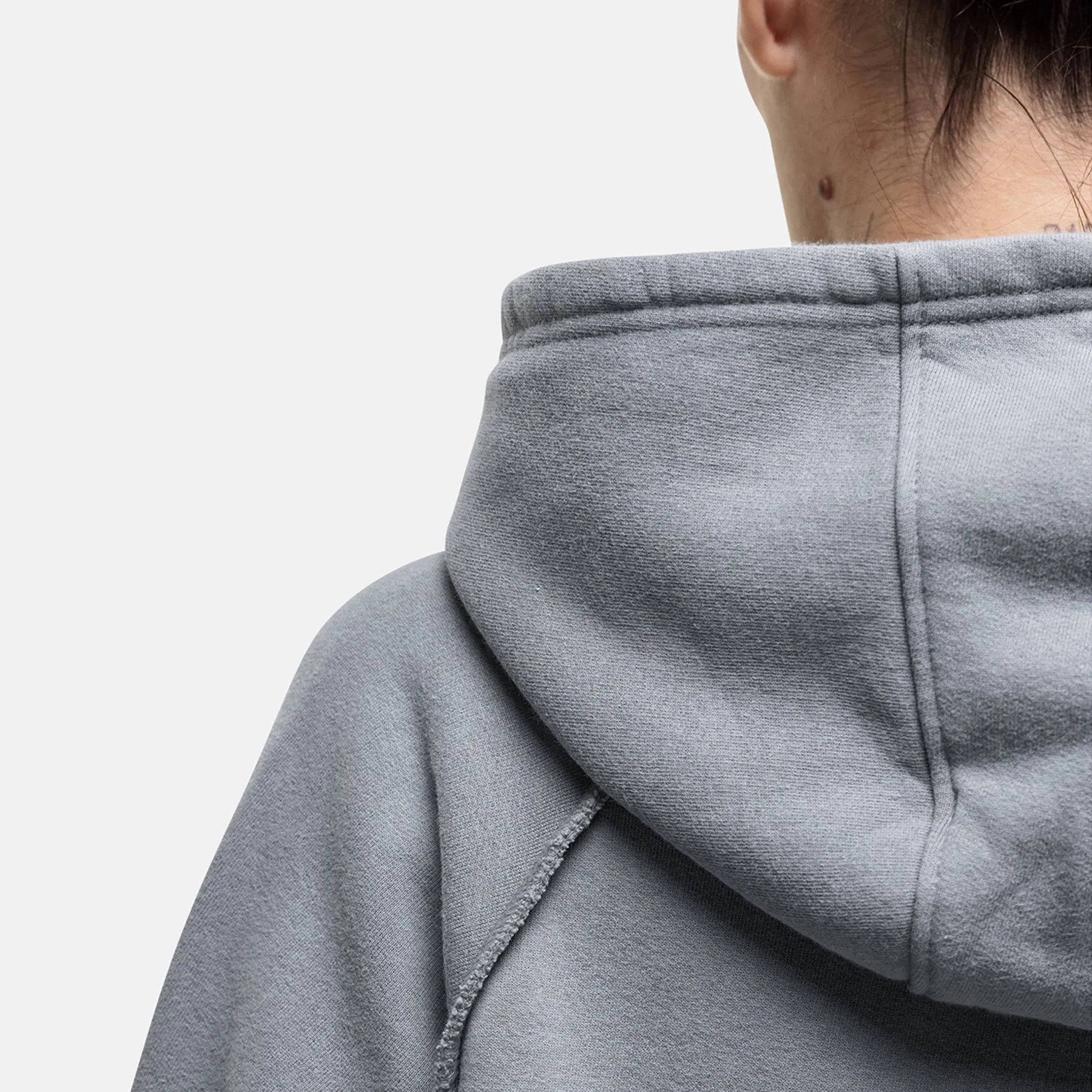 Raw Seam Washed Grey Zip Hoodie sold by Good for Nothing product image thumbnail 4
