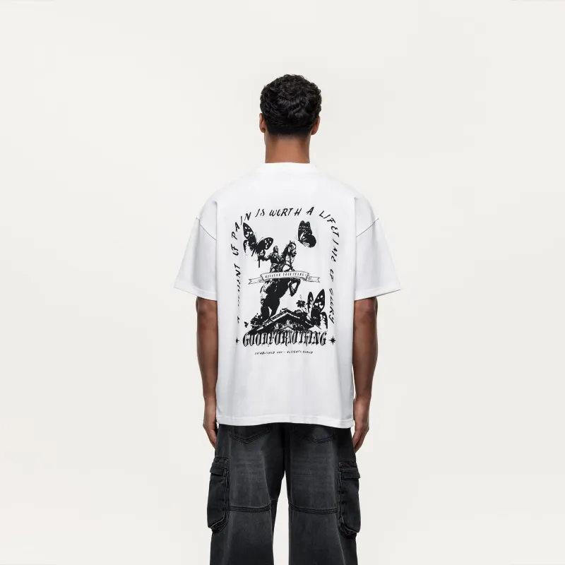 Lifetime Of Glory White T-shirt sold by Good For Nothing Clothing