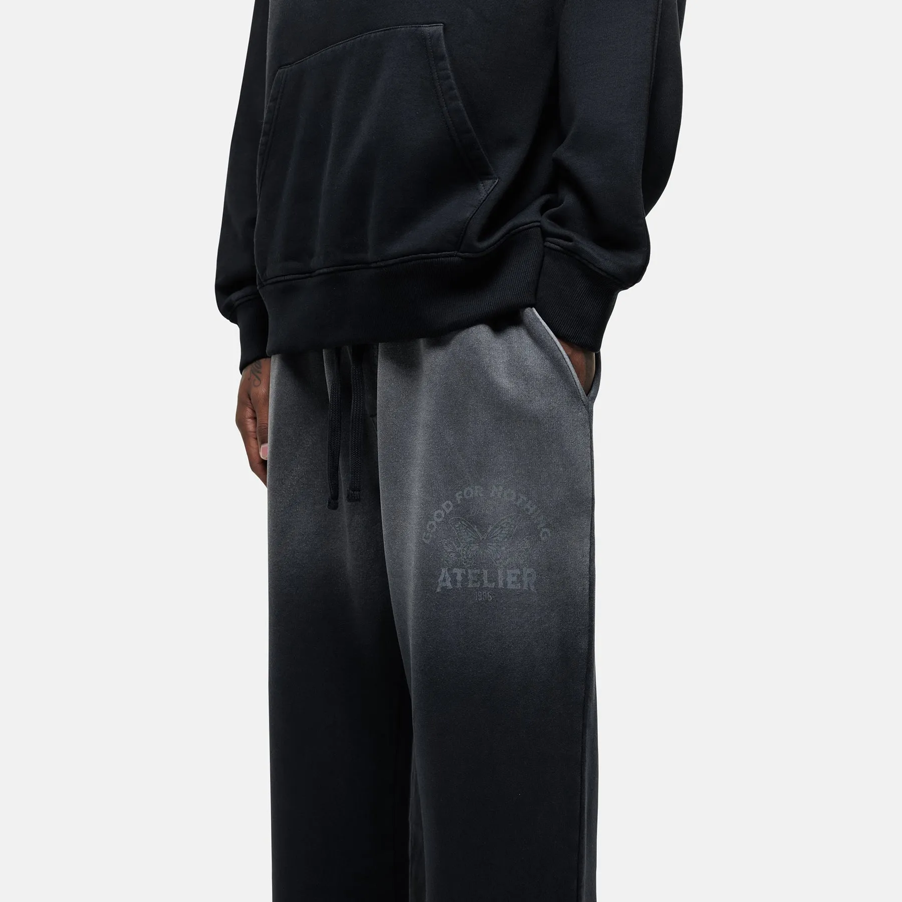 Vintage 1986 Faded Black Sweatpants sold by Good for Nothing product image thumbnail 3