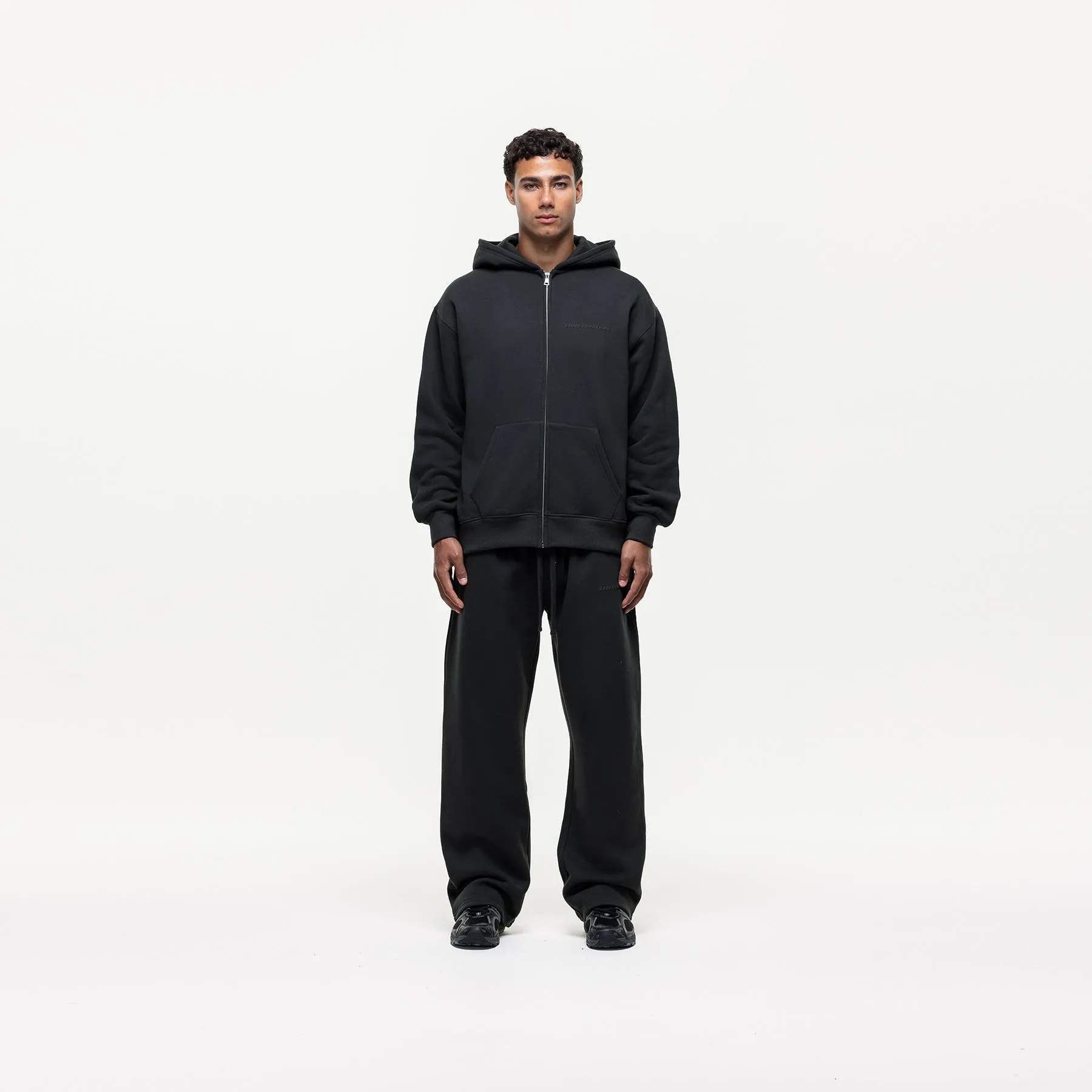 Vintage Onyx Black Zip Hoodie sold by Good For Nothing Clothing product image thumbnail 3