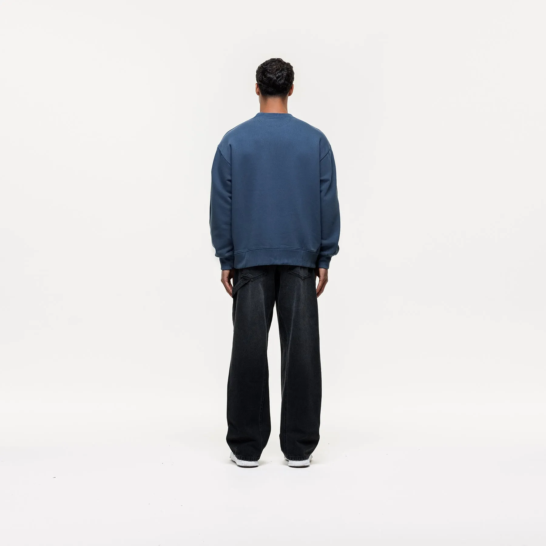 Atelier Navy Washed Sweatshirt sold by Good For Nothing Clothing product image thumbnail 5