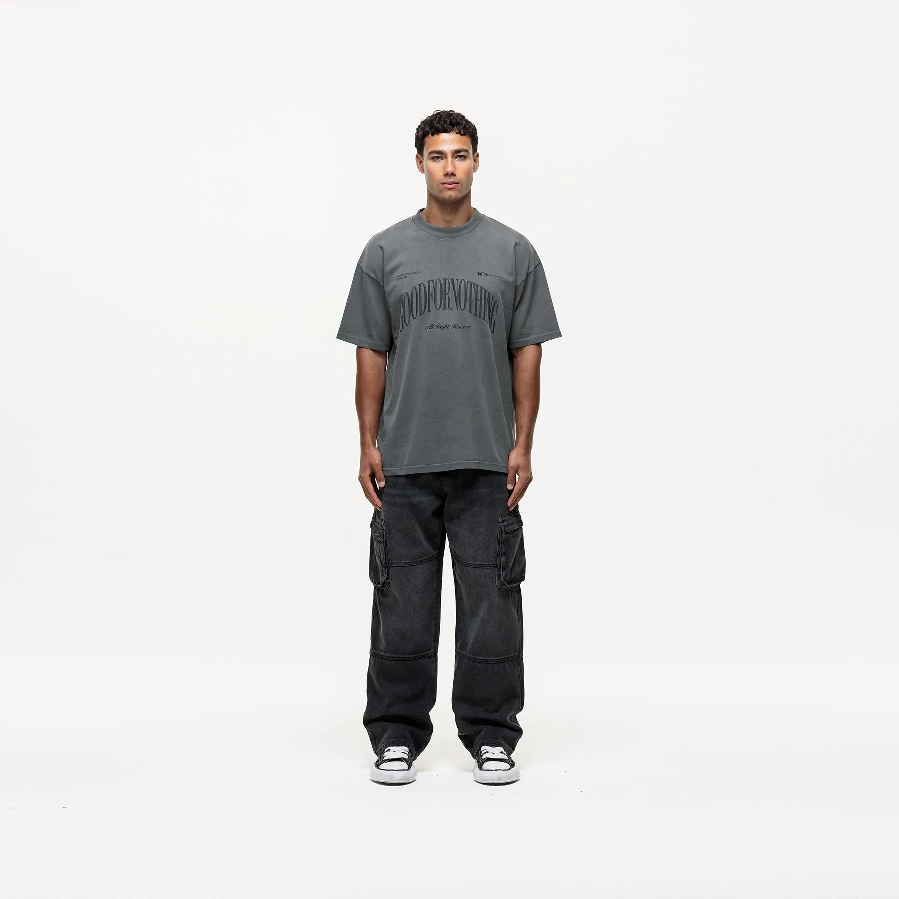 Arch Washed Gunmetal T-shirt sold by Good For Nothing Clothing product image thumbnail 3