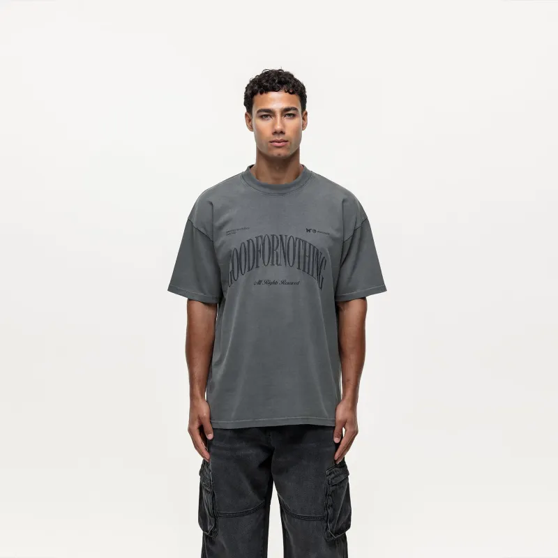 Arch Washed Gunmetal T-shirt sold by Good For Nothing Clothing