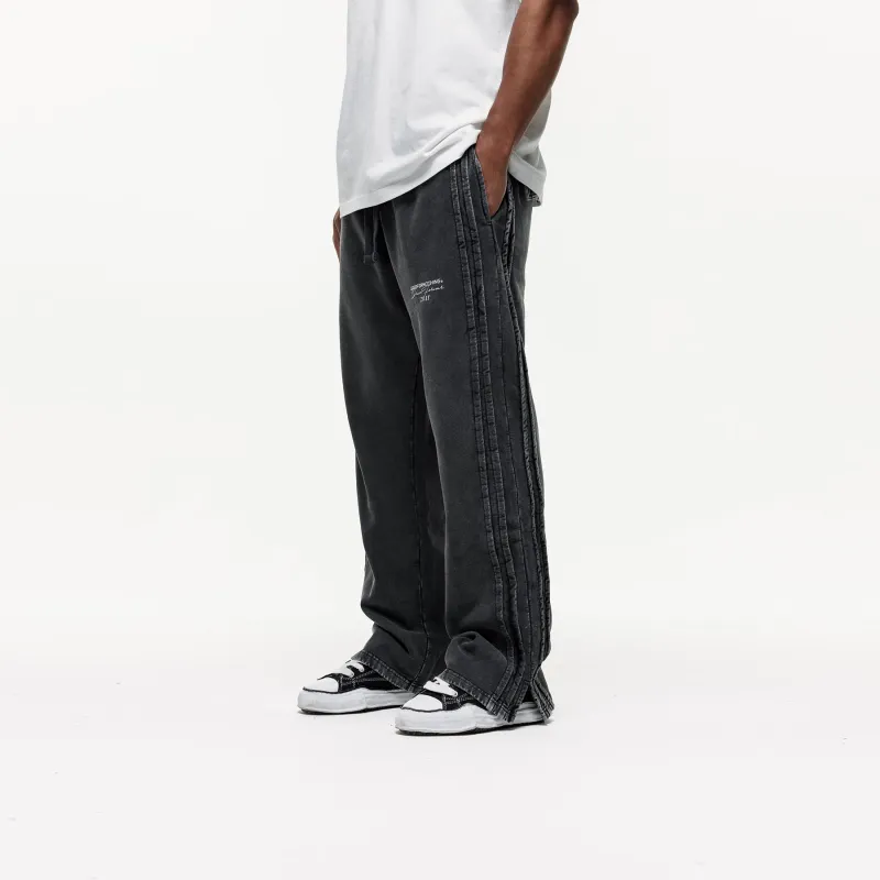 Partial Split Washed Grey Sweatpants sold by Good For Nothing Clothing