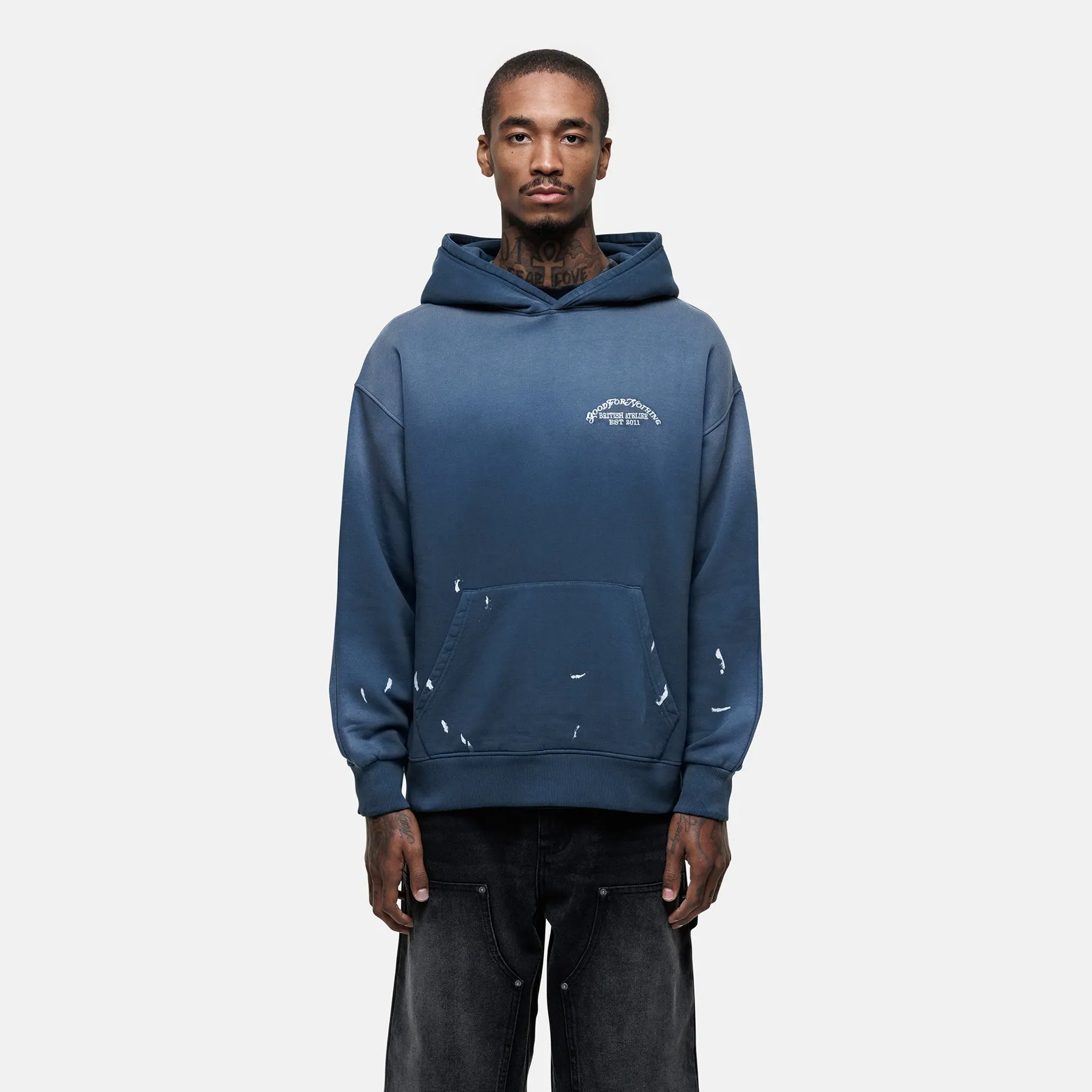 Abrade Gradient Blue Hoodie sold by Good for Nothing