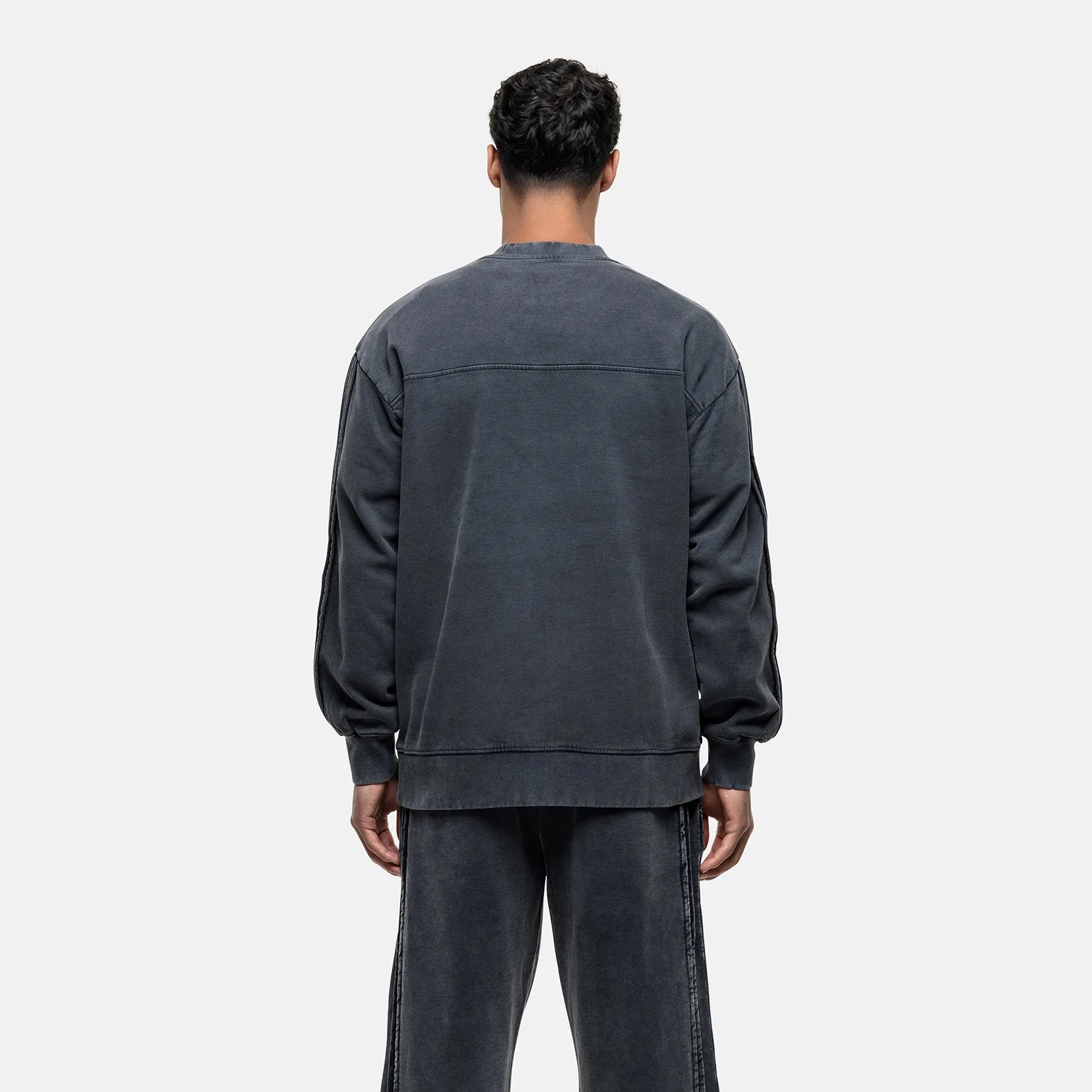 Partial Seam Washed Grey Sweatshirt sold by Good For Nothing Clothing product image thumbnail 2