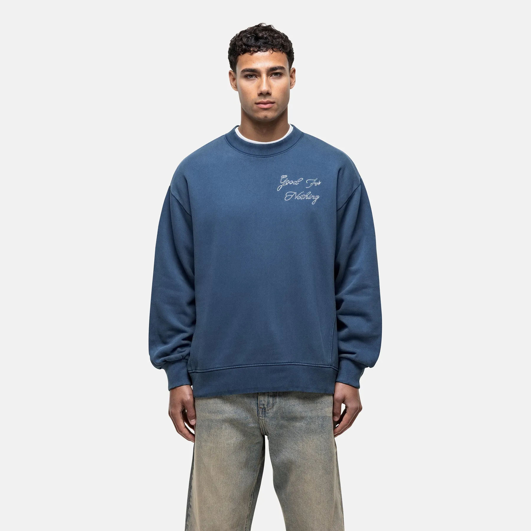 Imaginary Navy Sweatshirt sold by Good For Nothing Clothing