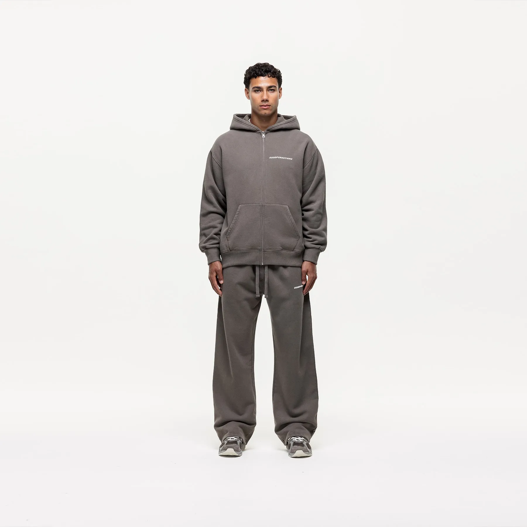 Vintage Washed Walnut Zip Hoodie sold by Good For Nothing Clothing product image thumbnail 3