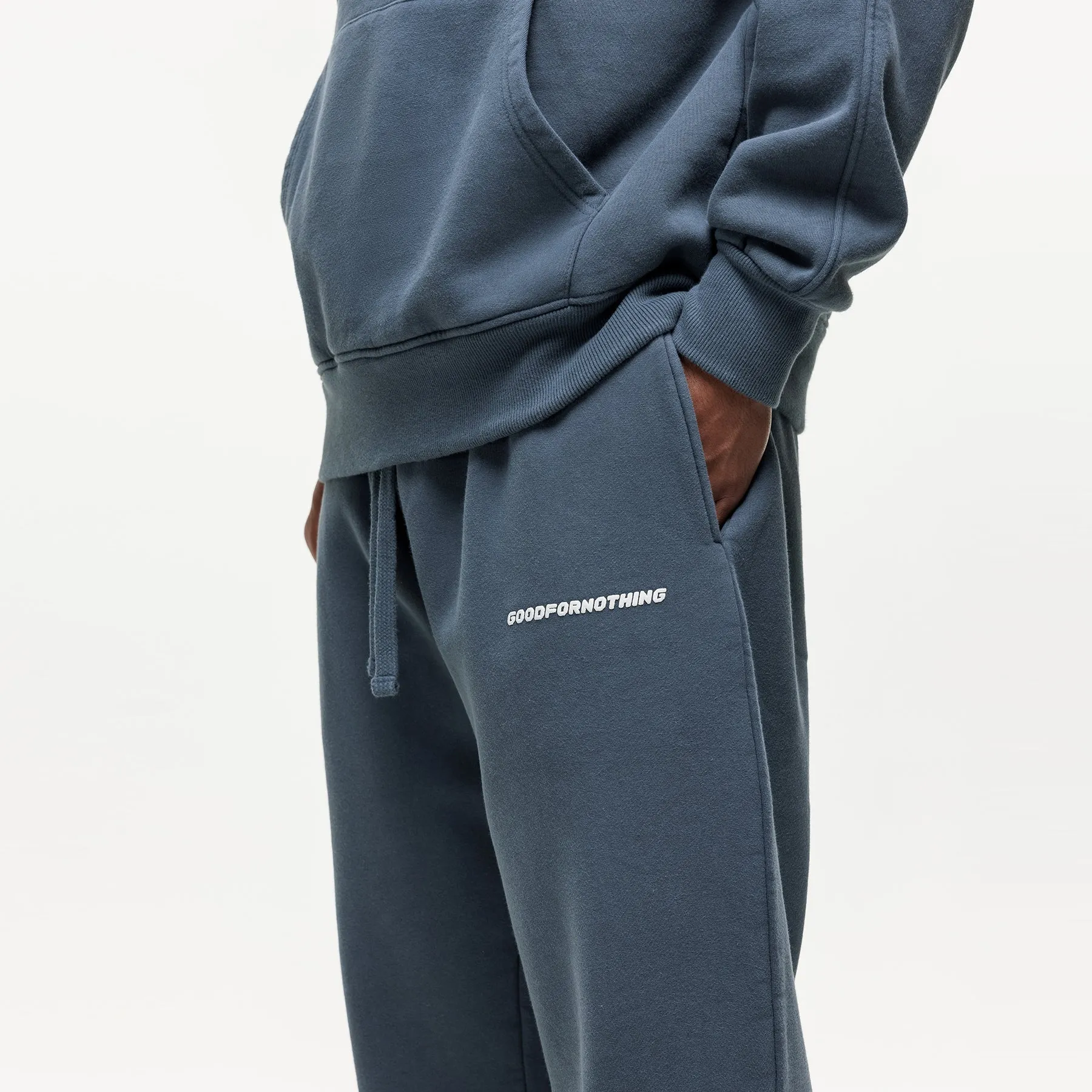 Vintage Washed Blue Sweatpants sold by Good For Nothing Clothing product image thumbnail 4
