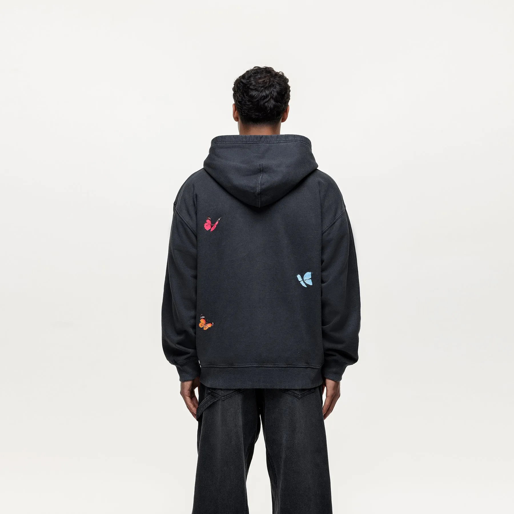 Flight Washed Black Zip Hoodie sold by Good For Nothing Clothing product image thumbnail 2