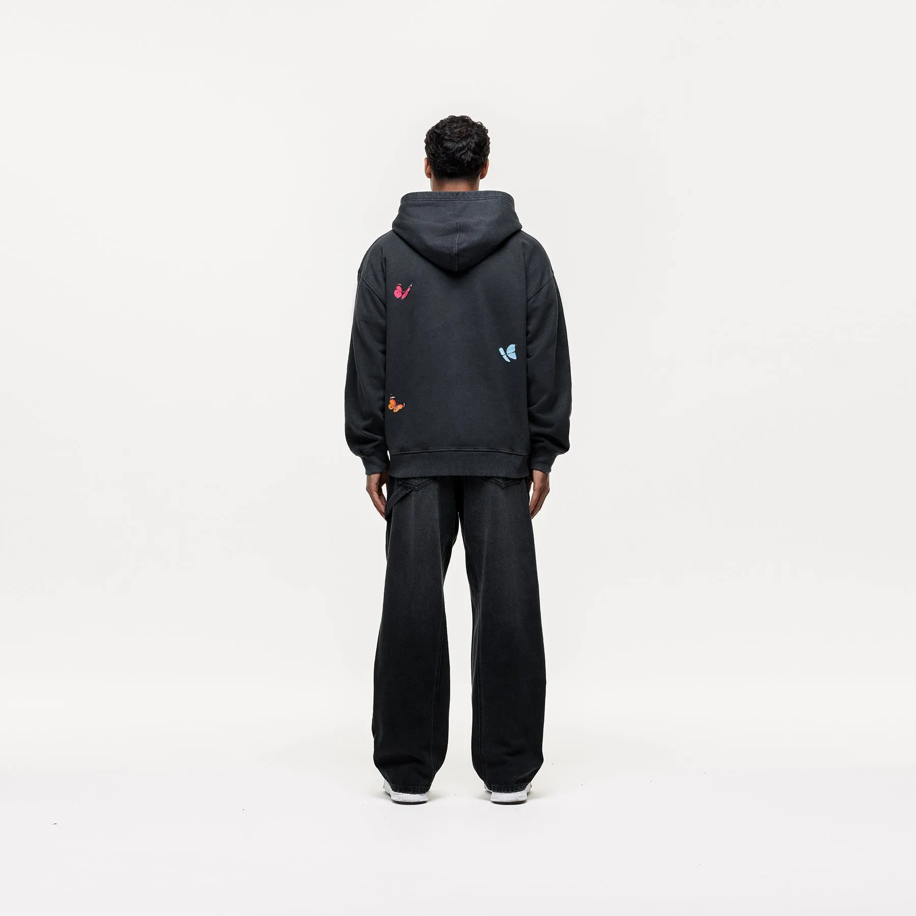 Flight Washed Black Zip Hoodie sold by Good For Nothing Clothing product image thumbnail 4