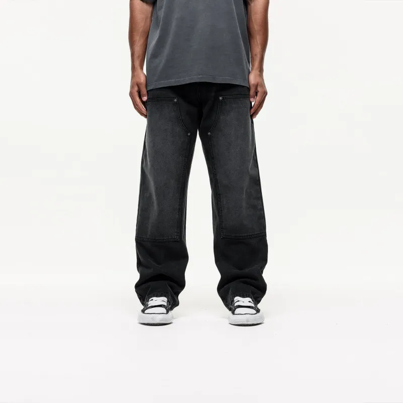 Heavy Carpenter Faded Black Denim Jeans sold by Good For Nothing Clothing