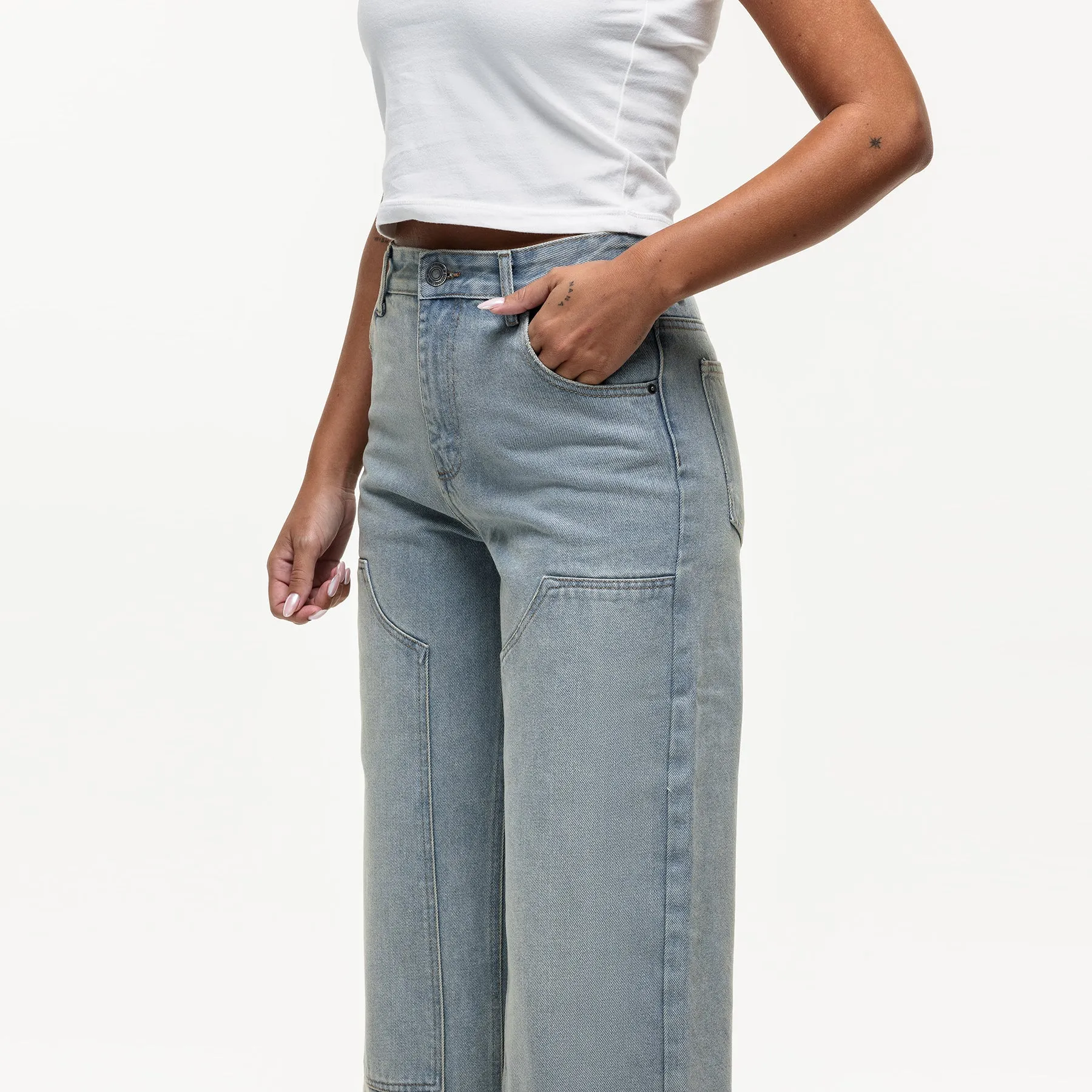 Heavy Carpenter Light Blue Denim Jeans sold by Good for Nothing product image thumbnail 3