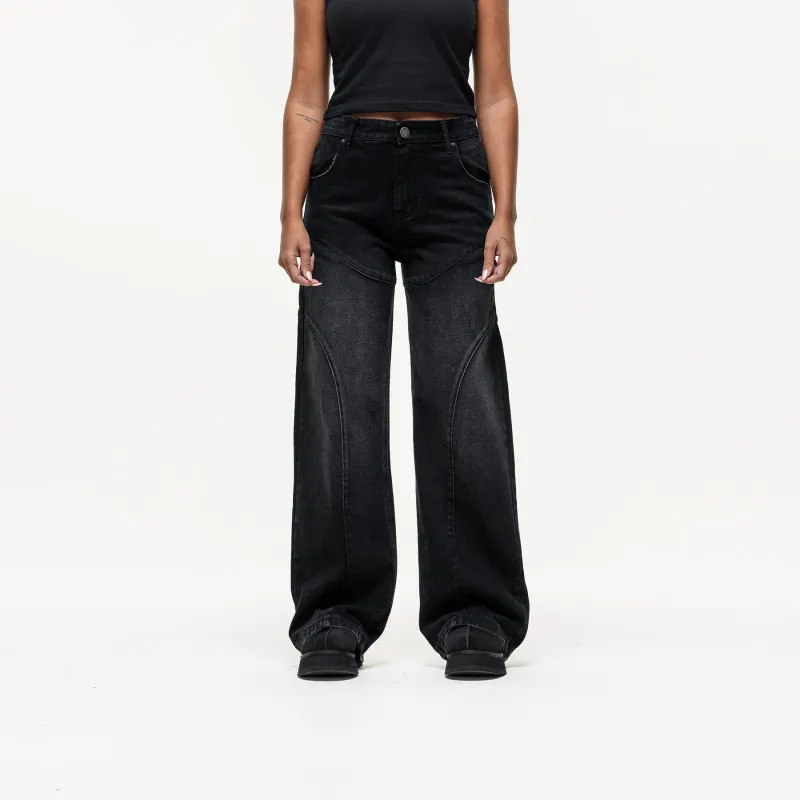 Wave Washed Black Denim Jeans sold by Good For Nothing Clothing