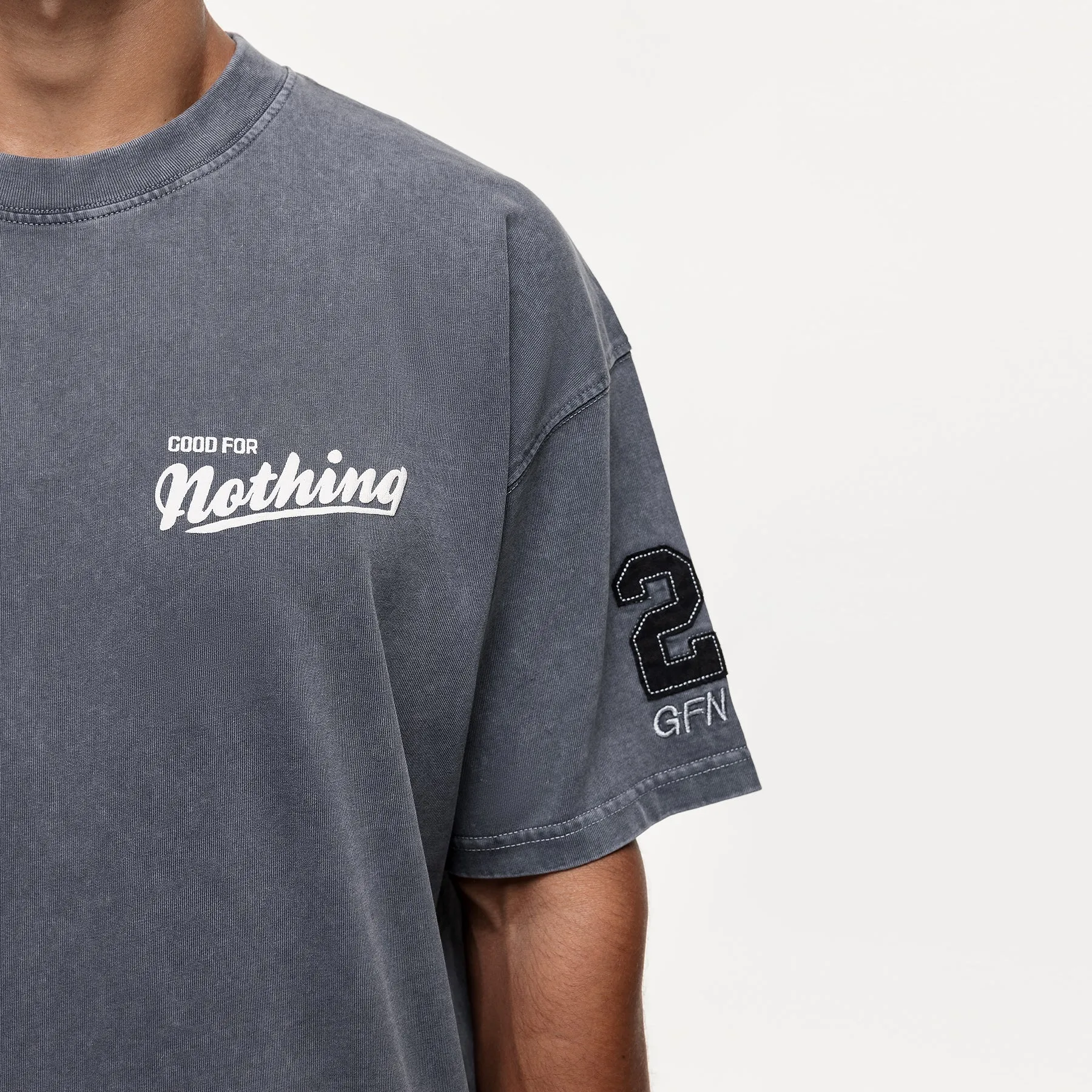 Oversized Team Grey T-shirt sold by Good for Nothing product image thumbnail 3