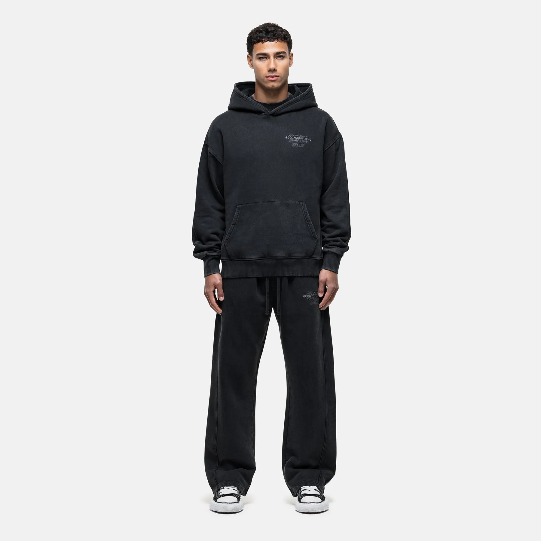Atelier Washed Black Hoodie sold by Good For Nothing Clothing product image thumbnail 3