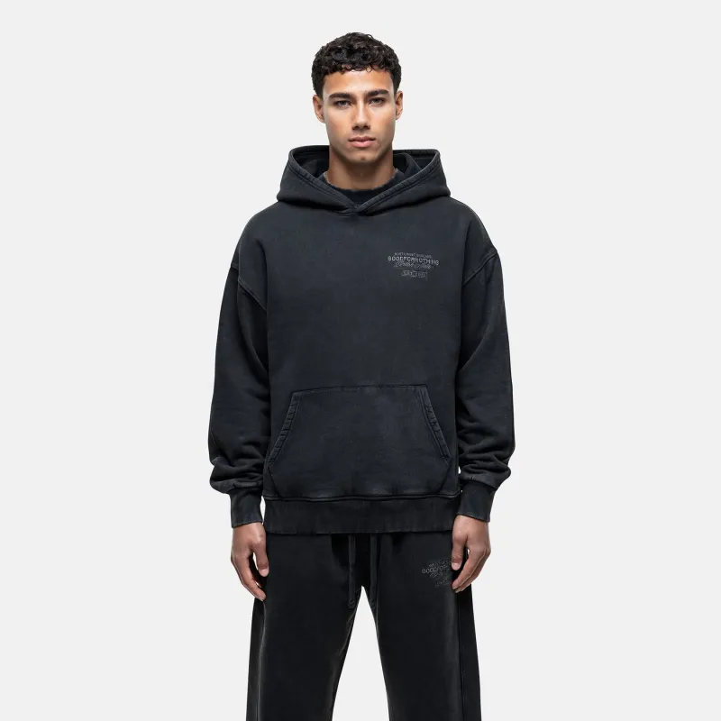 Atelier Washed Black Hoodie sold by Good For Nothing Clothing