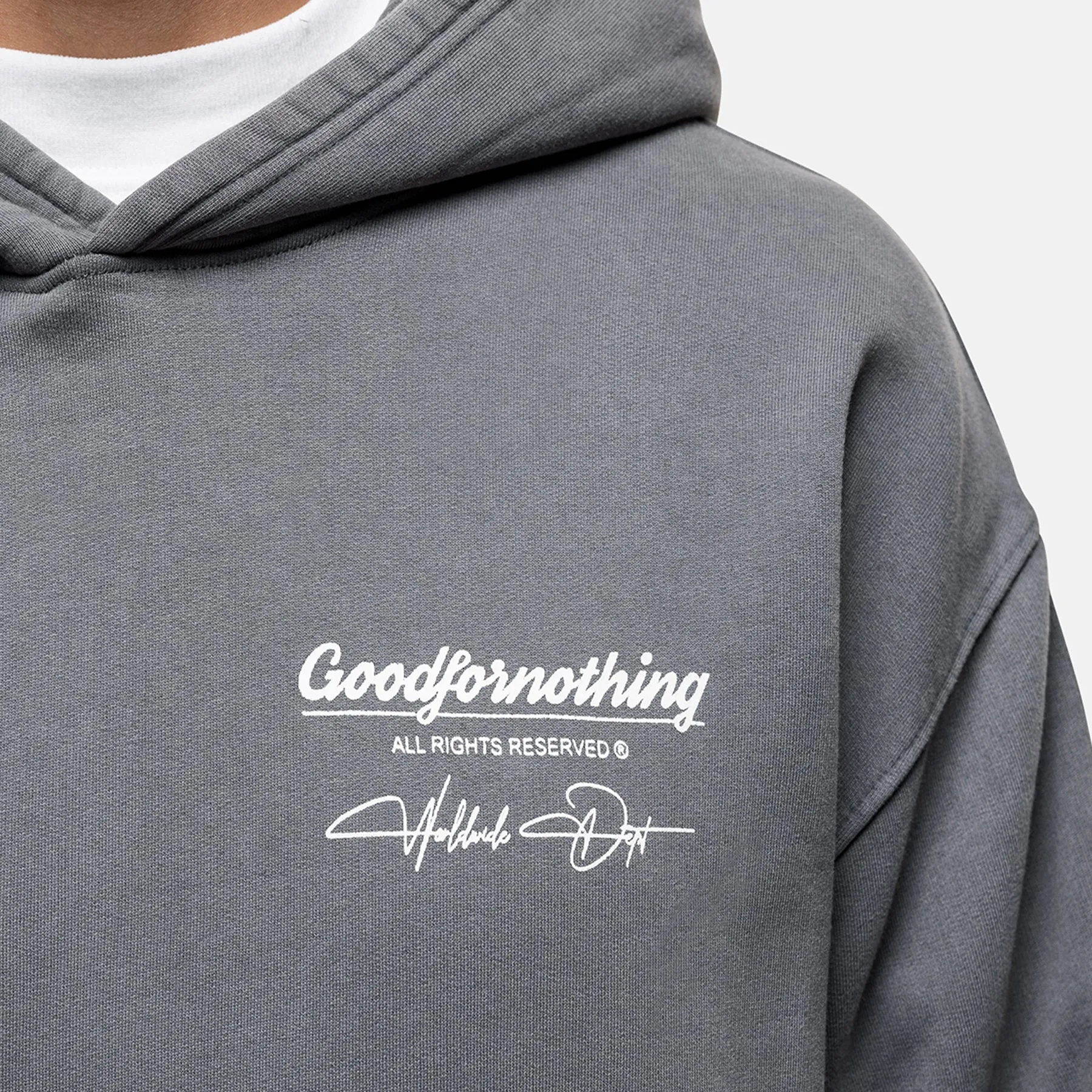 Cult Butterfly Grey Washed Hoodie sold by Good For Nothing Clothing product image thumbnail 5