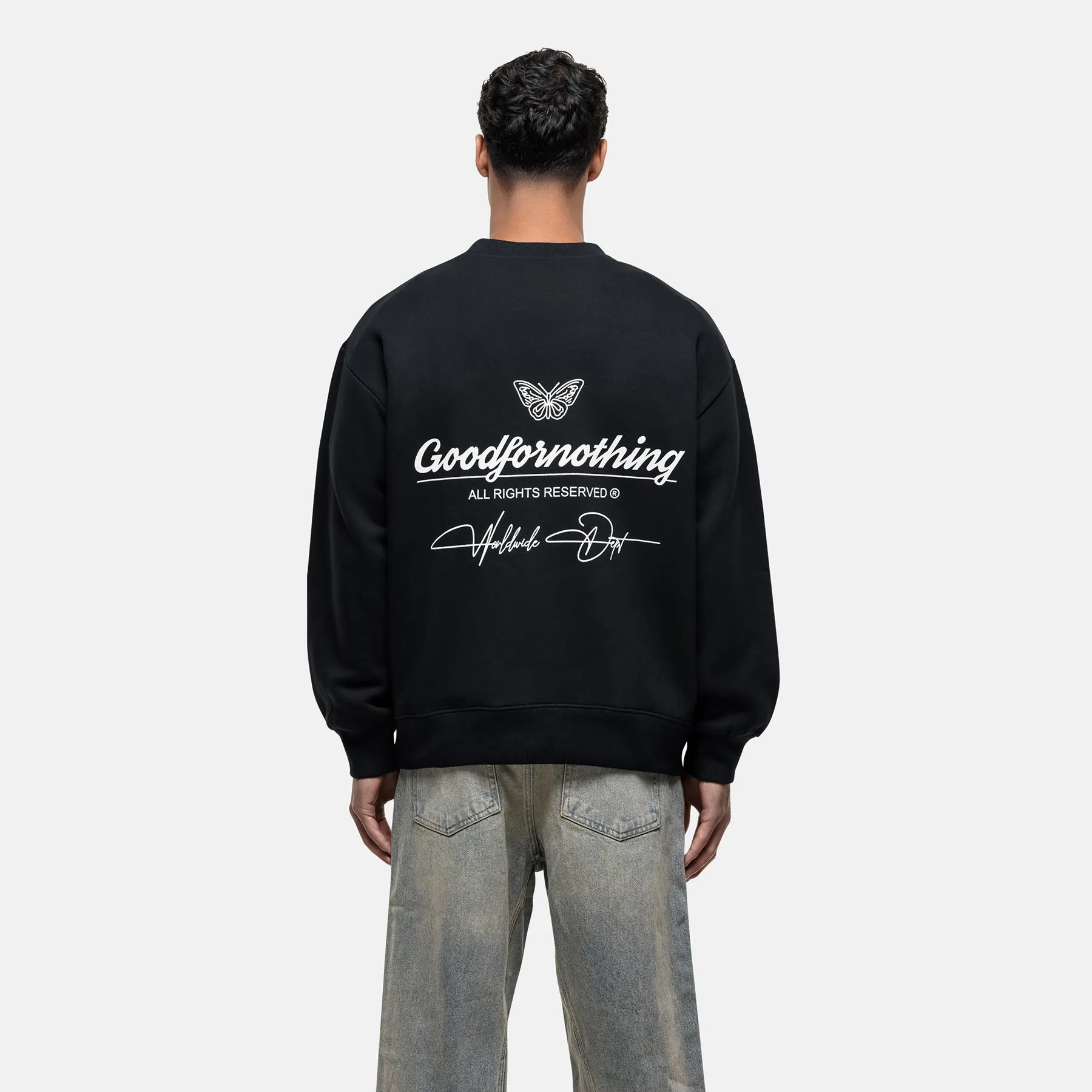 Cult Butterfly Black Sweatshirt sold by Good for Nothing product image thumbnail 2
