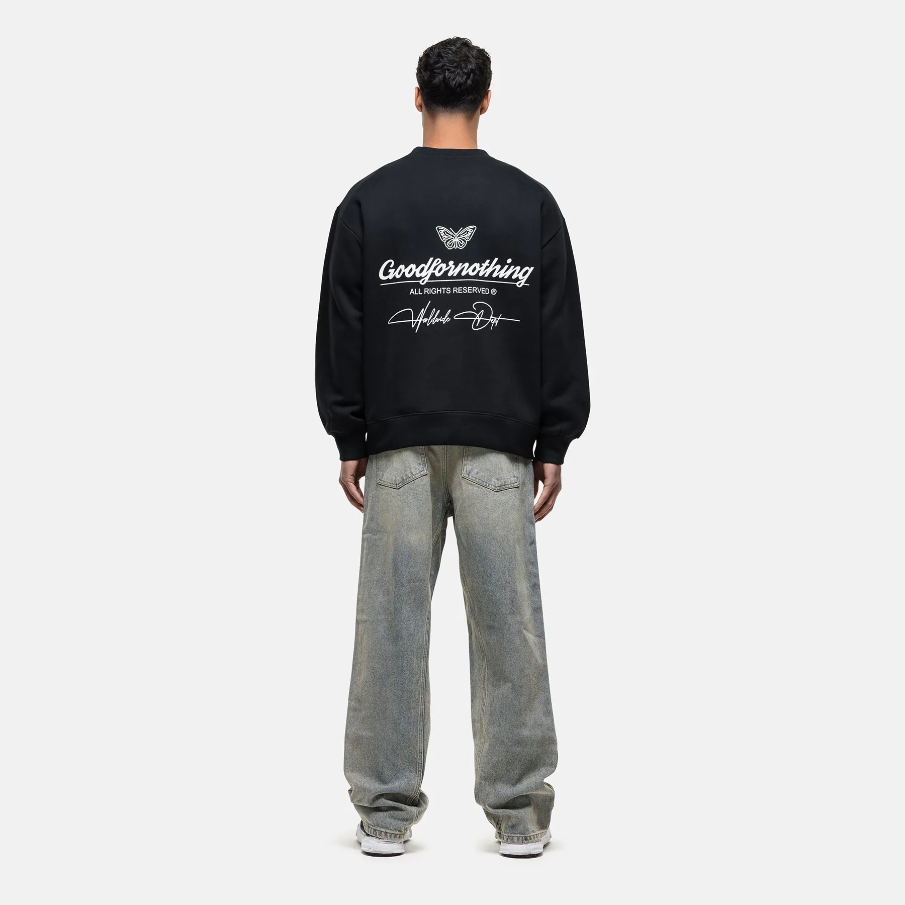 Cult Butterfly Black Sweatshirt sold by Good for Nothing product image thumbnail 4