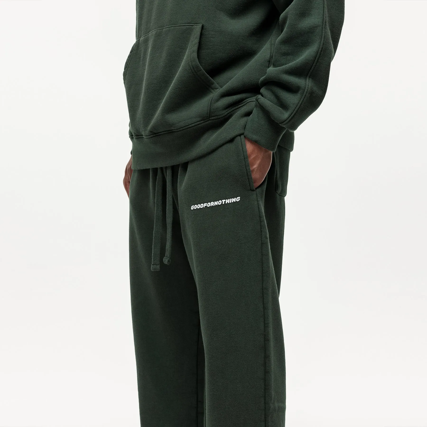 Vintage Washed Green Sweatpants sold by Good For Nothing Clothing product image thumbnail 2