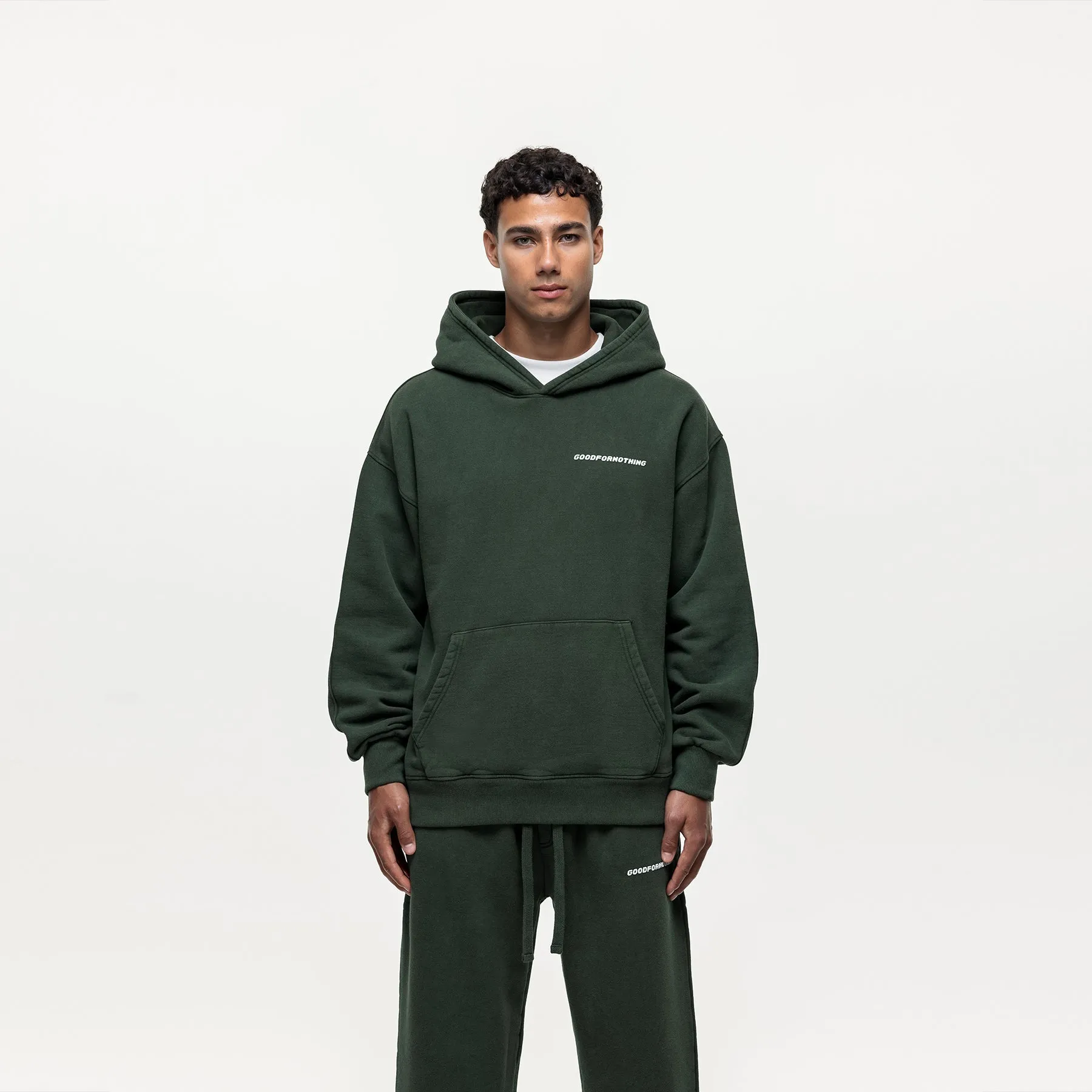 Vintage Washed Green Hoodie sold by Good For Nothing Clothing