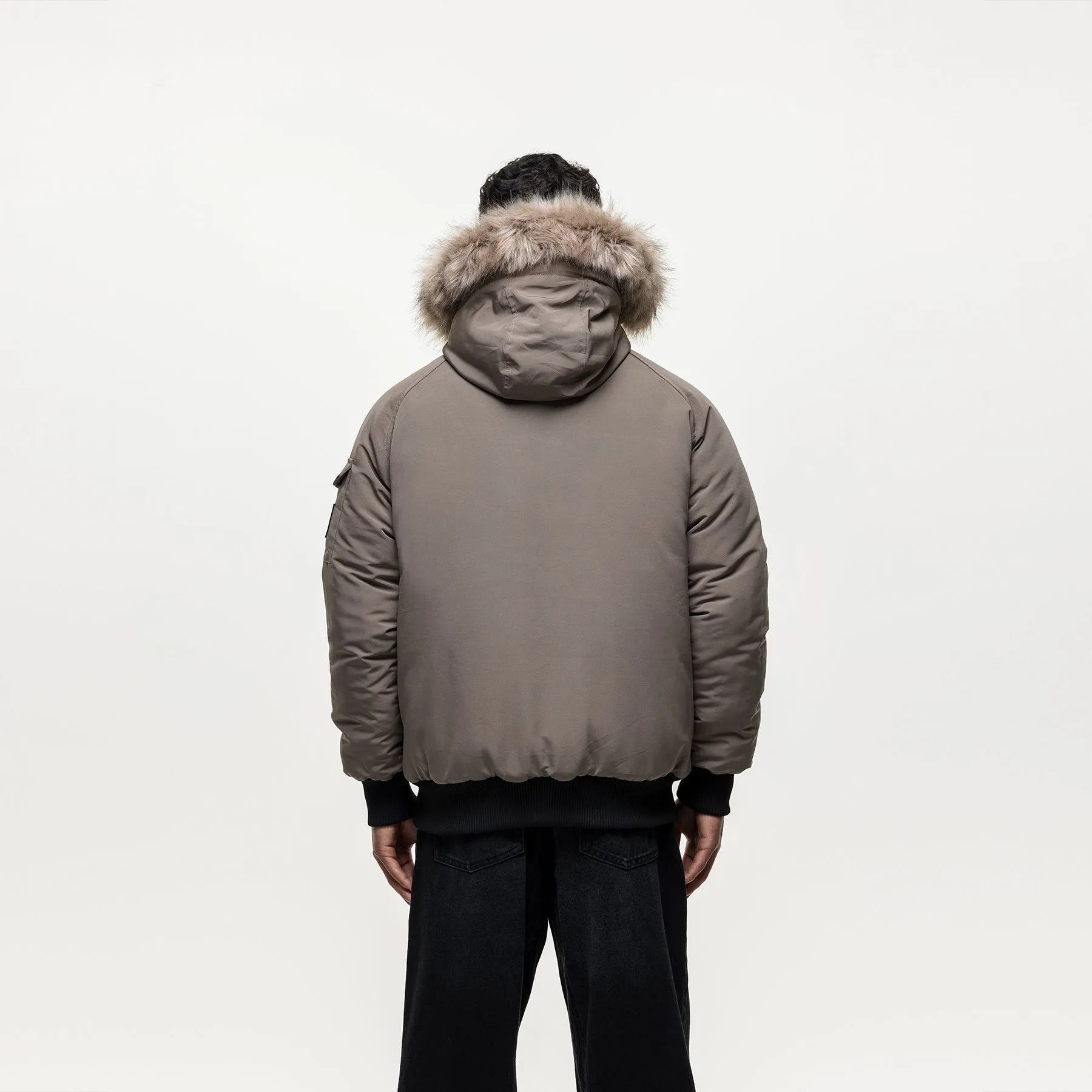Fortitude Taupe Parka Bomber sold by Good For Nothing Clothing product image thumbnail 2