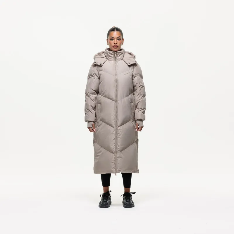 Chevron Stone Maxi Puffer Jacket sold by Good For Nothing Clothing
