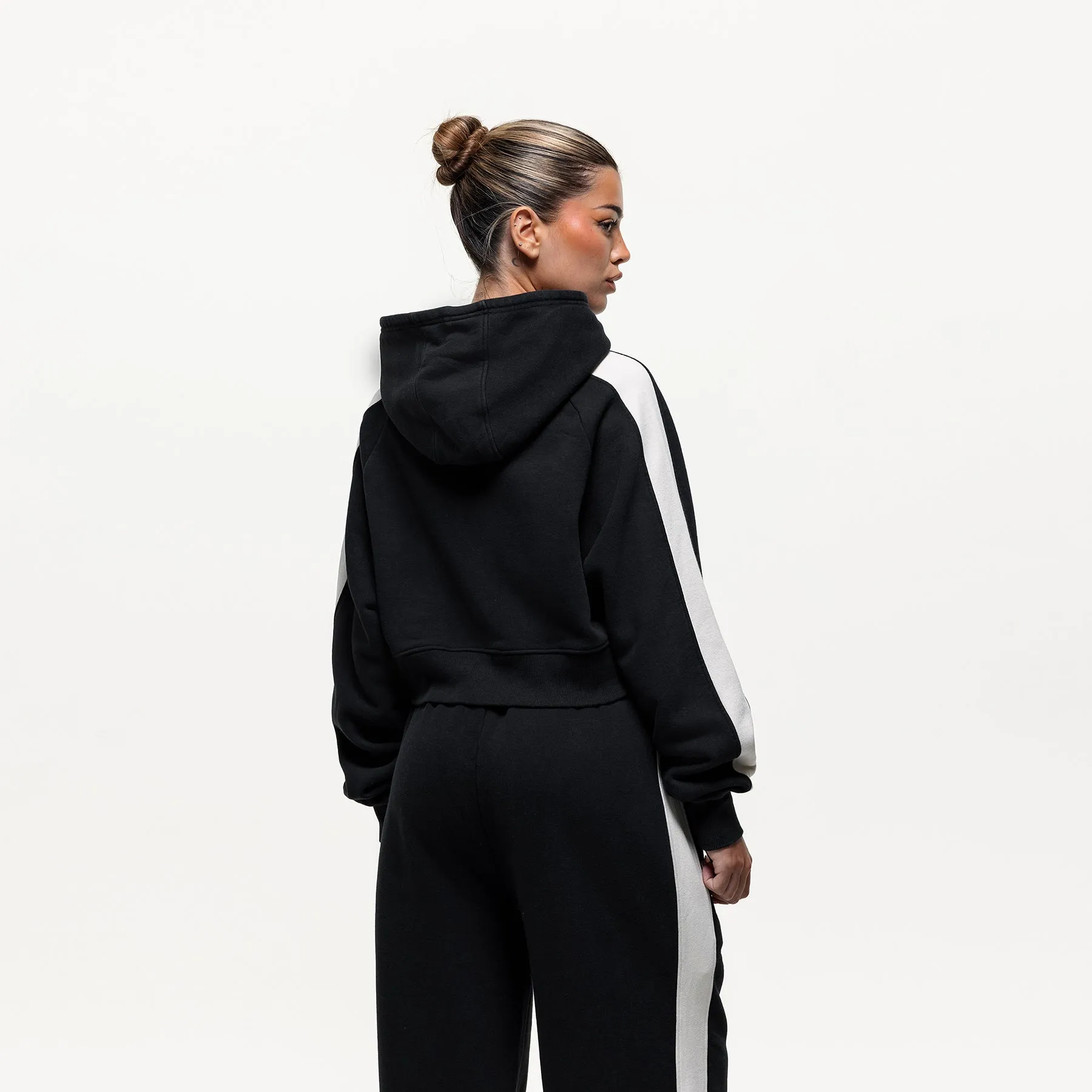 Vintage Track Black Zip Hoodie (Final Sale) sold by Good for Nothing product image thumbnail 2