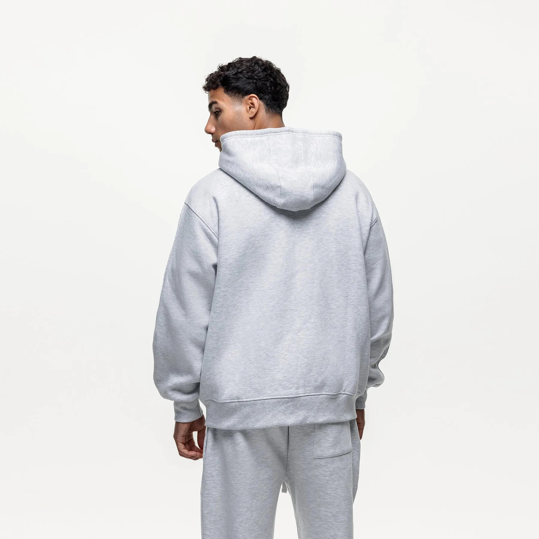 Vintage Grey Marl Zip Hoodie sold by Good For Nothing Clothing product image thumbnail 3