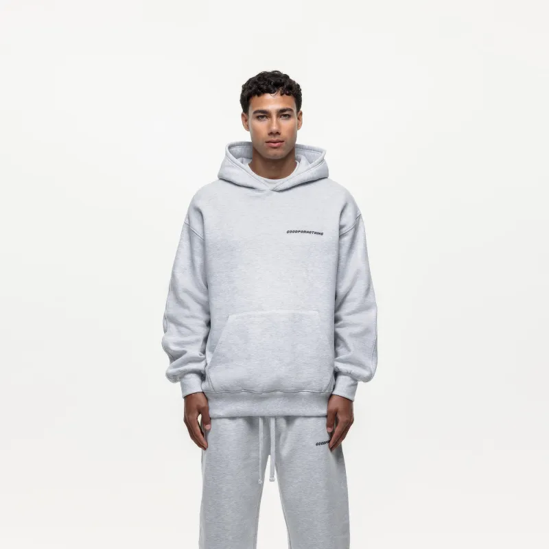 Vintage Grey Marl Hoodie sold by Good For Nothing Clothing