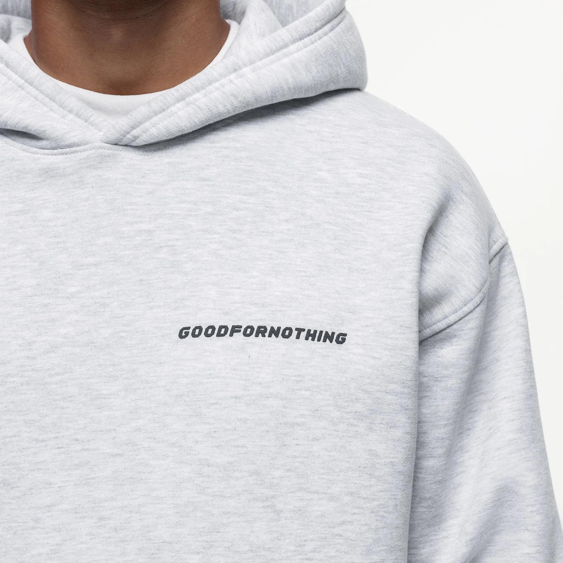 Vintage Grey Marl Hoodie sold by Good For Nothing Clothing product image thumbnail 2