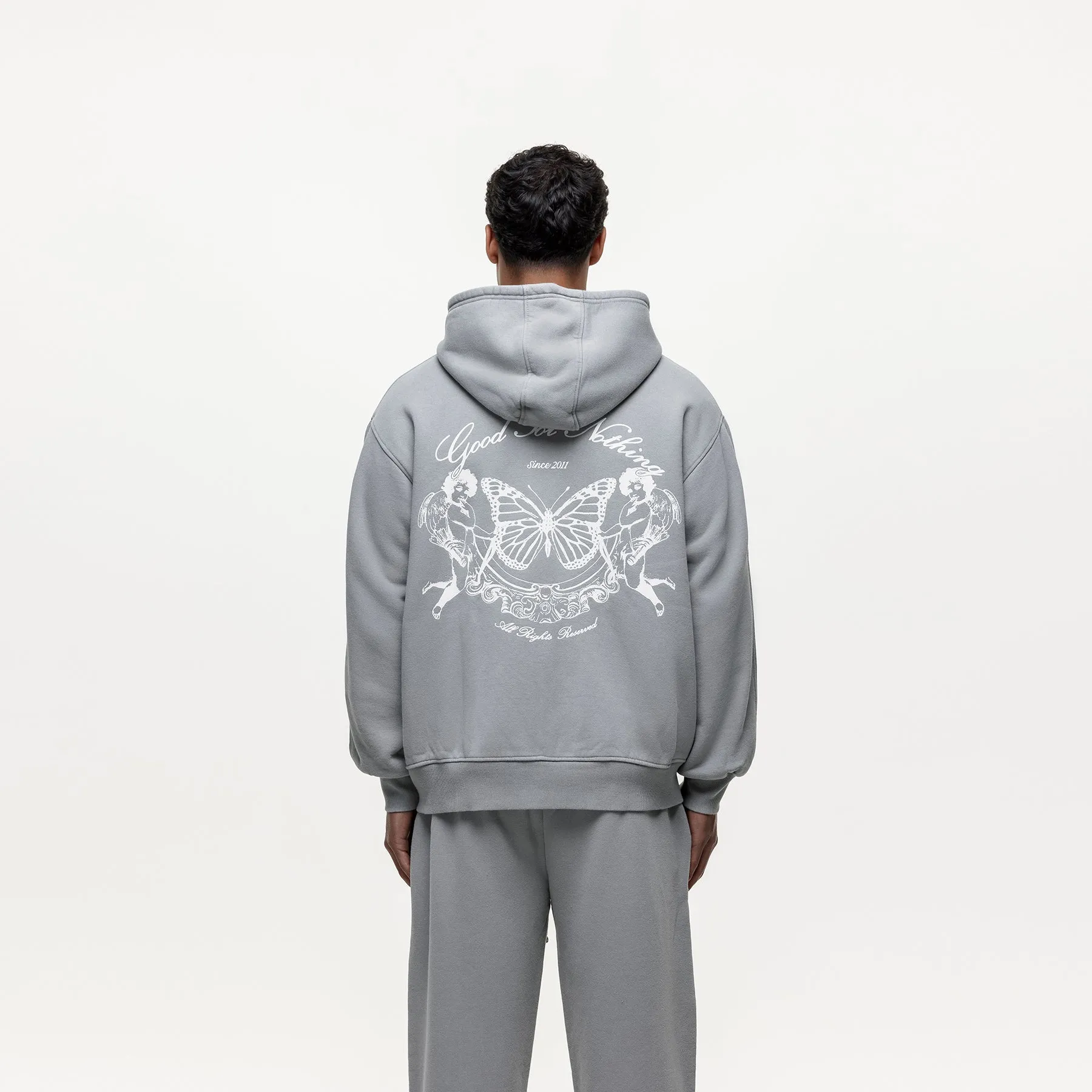 Renaissance Washed Grey Zip hoodie sold by Good for Nothing product image thumbnail 2
