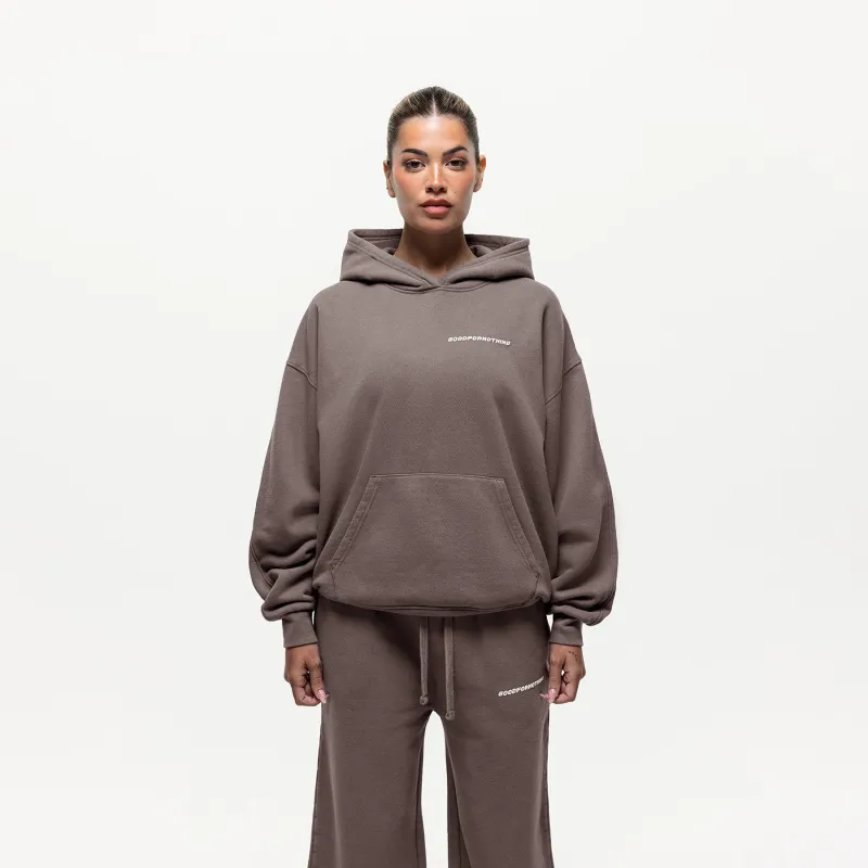 Vintage Washed Taupe Hoodie sold by Good For Nothing Clothing