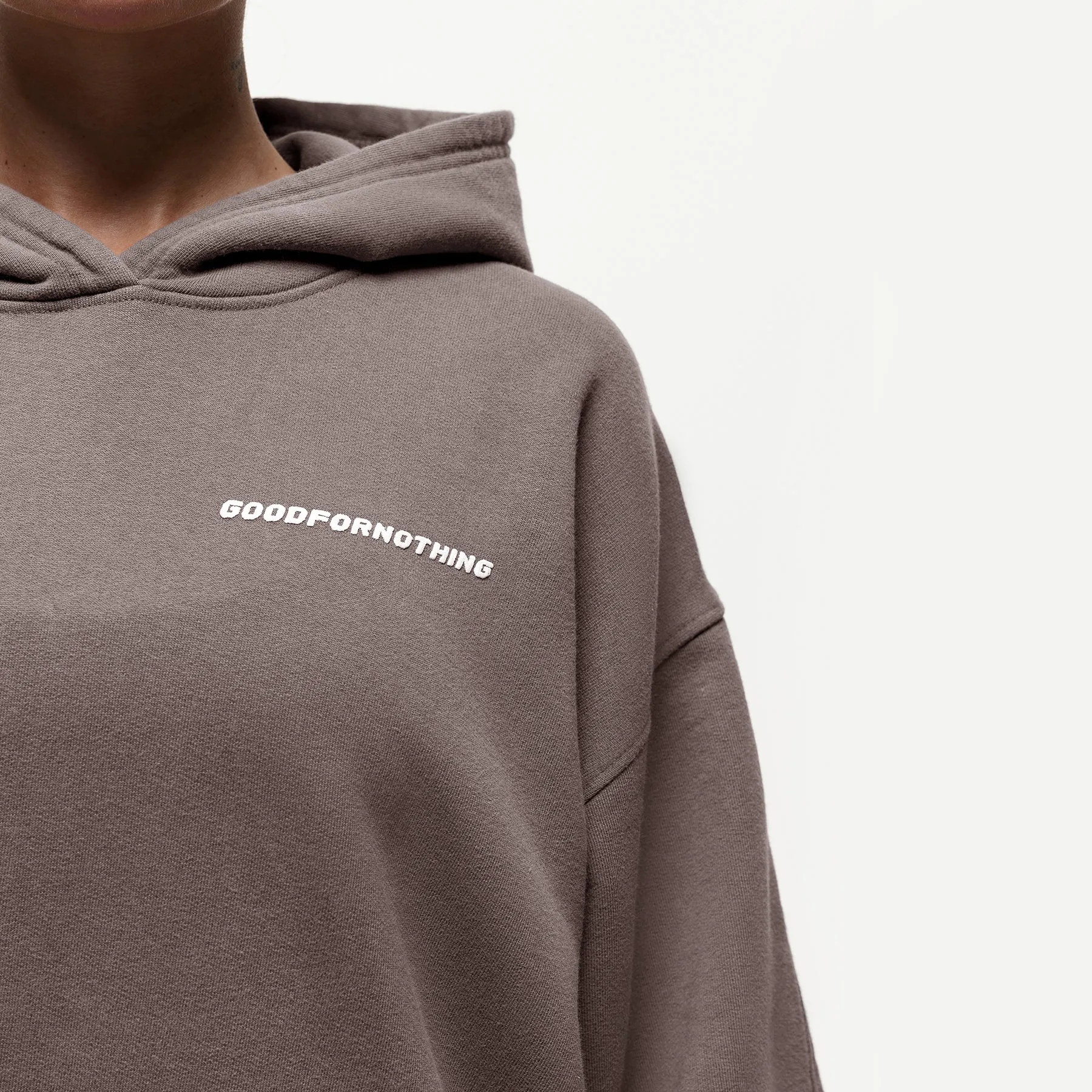 Vintage Washed Taupe Hoodie sold by Good For Nothing Clothing product image thumbnail 4