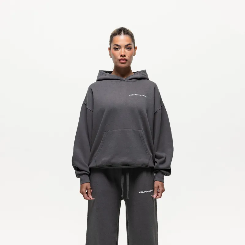 Vintage Washed Grey Hoodie sold by Good For Nothing Clothing