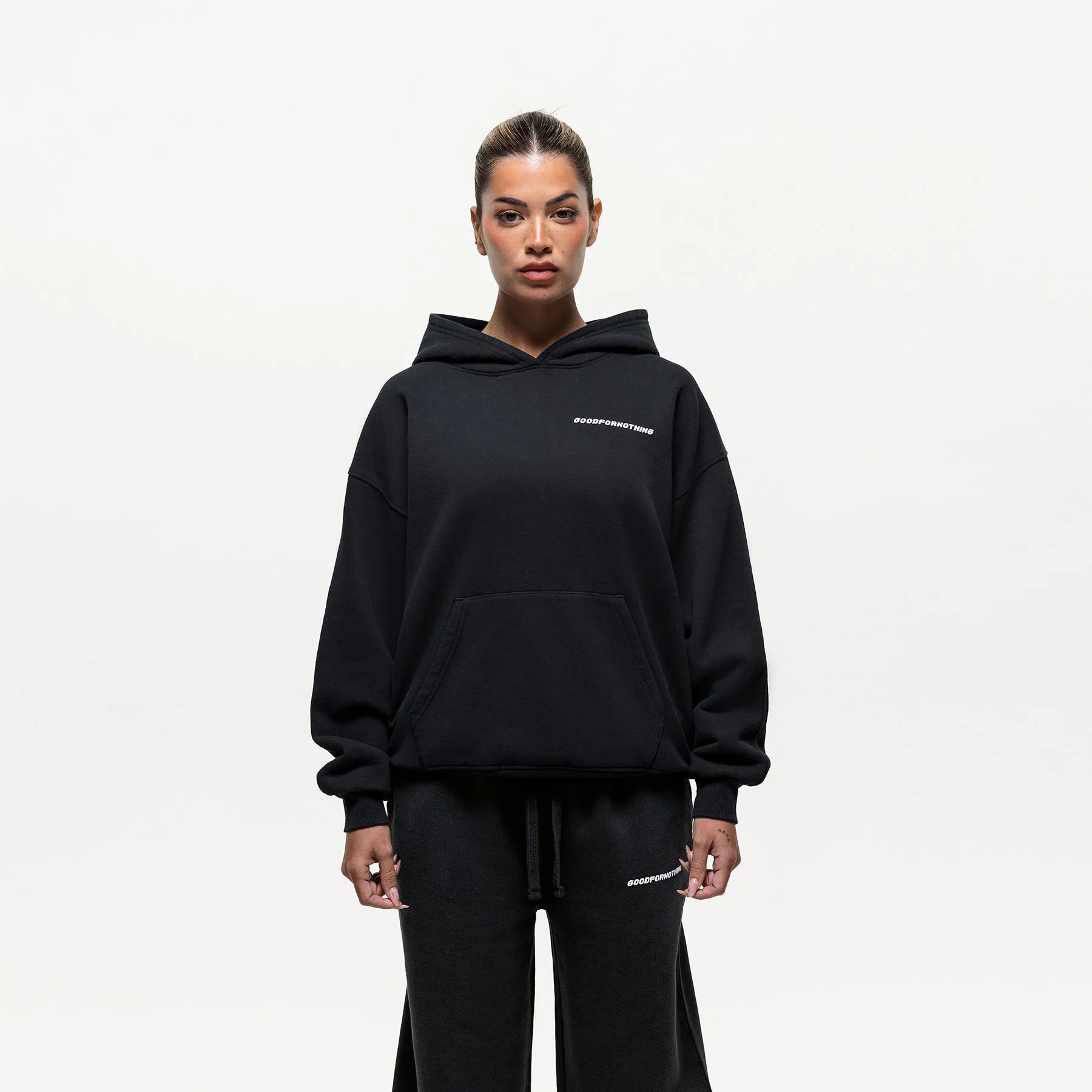 Vintage Washed Black Hoodie sold by Good For Nothing Clothing