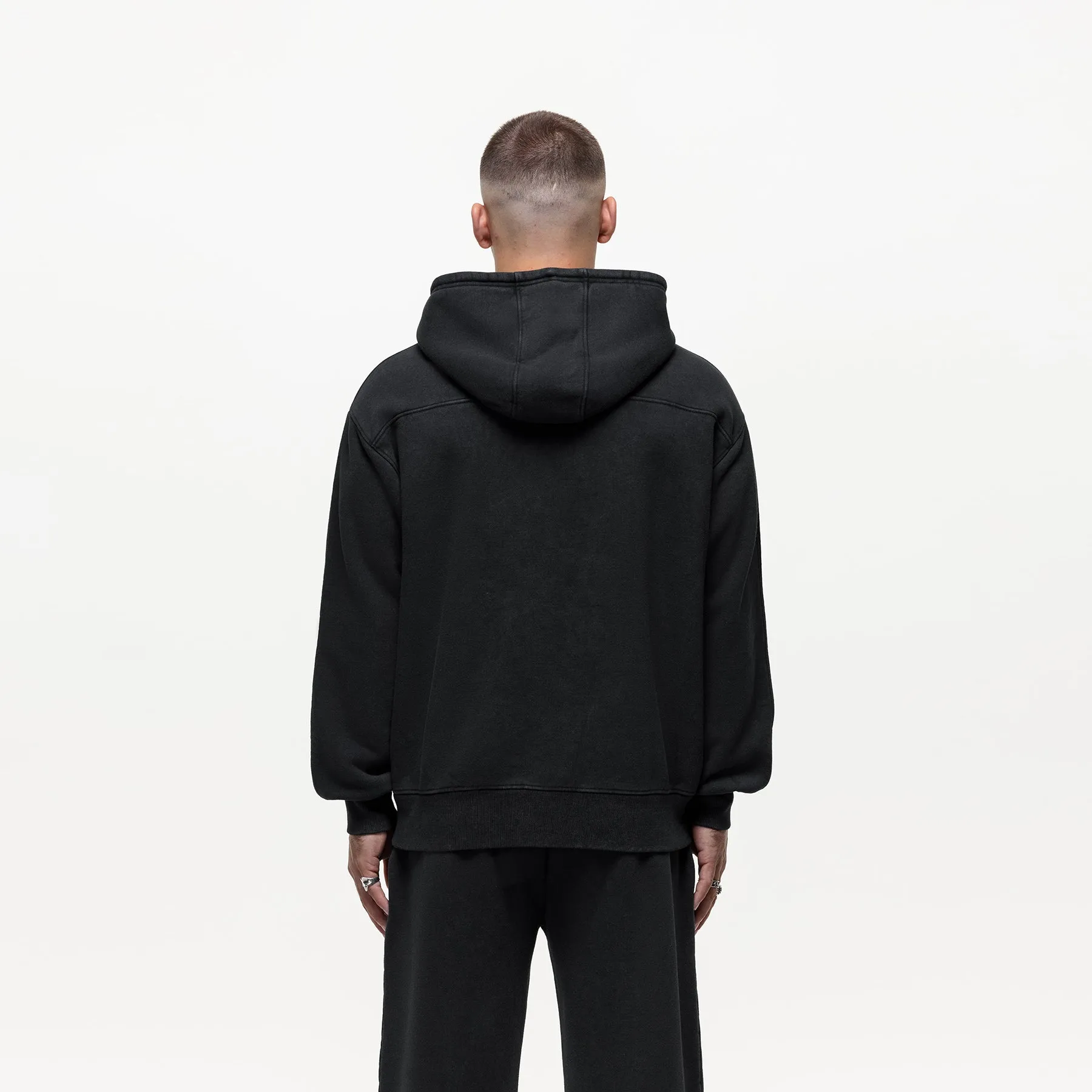 Vintage Washed Black Zip Hoodie sold by Good for Nothing product image thumbnail 2