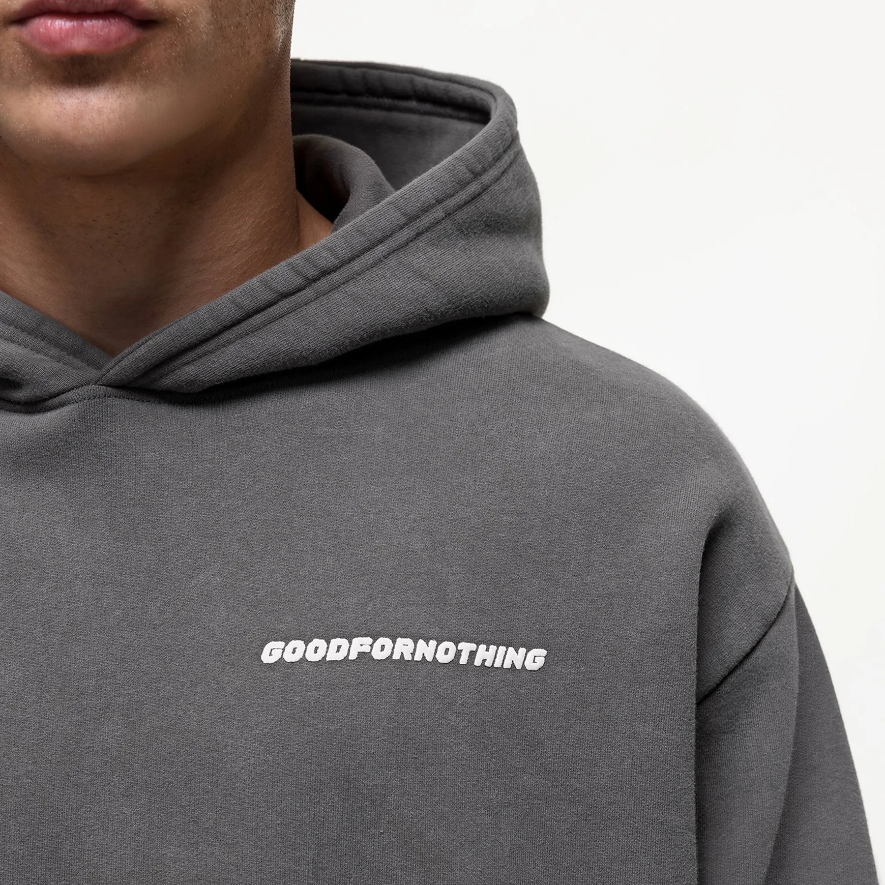 Vintage Washed Grey Hoodie sold by Good For Nothing Clothing product image thumbnail 5