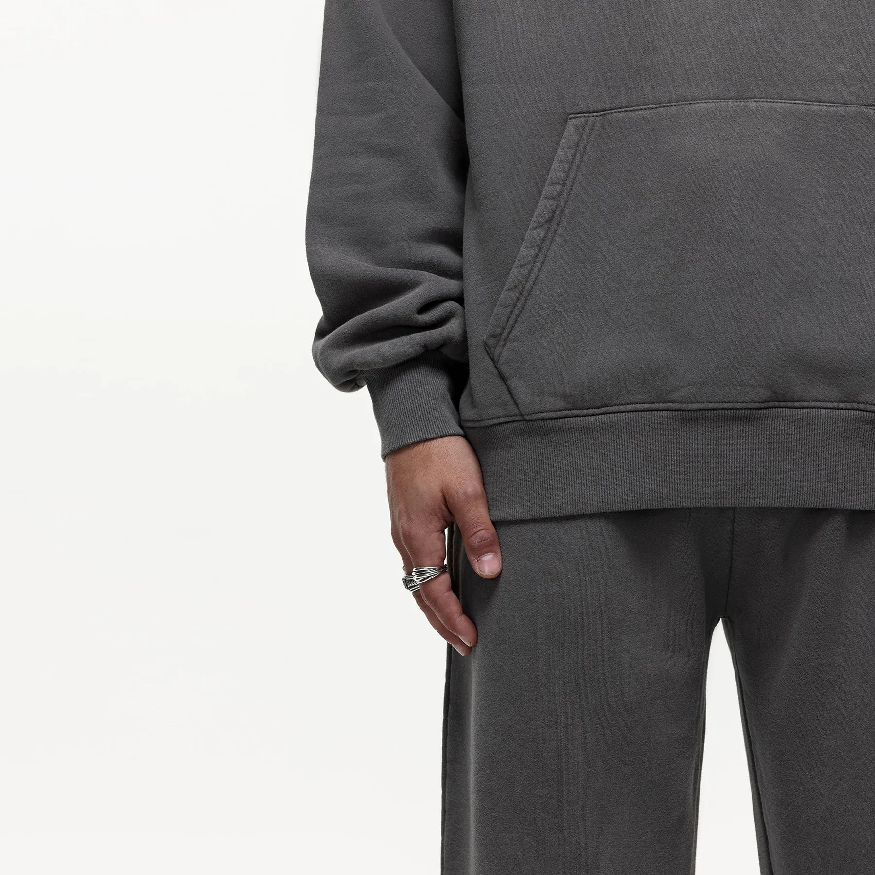 Vintage Washed Grey Hoodie sold by Good For Nothing Clothing product image thumbnail 3