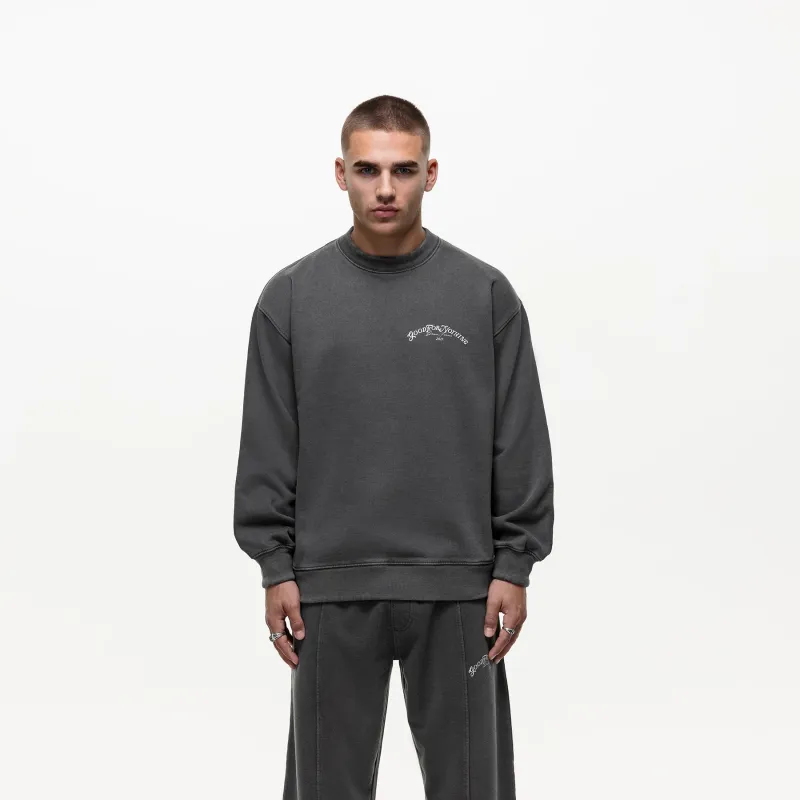 Destination Washed Grey Sweatshirt sold by Good For Nothing Clothing