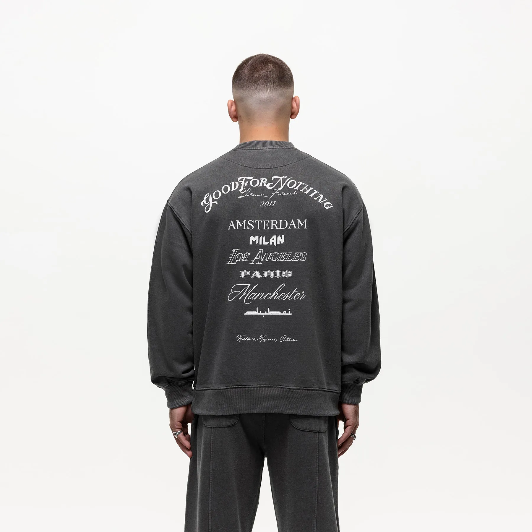 Destination Washed Grey Sweatshirt sold by Good for Nothing product image thumbnail 2