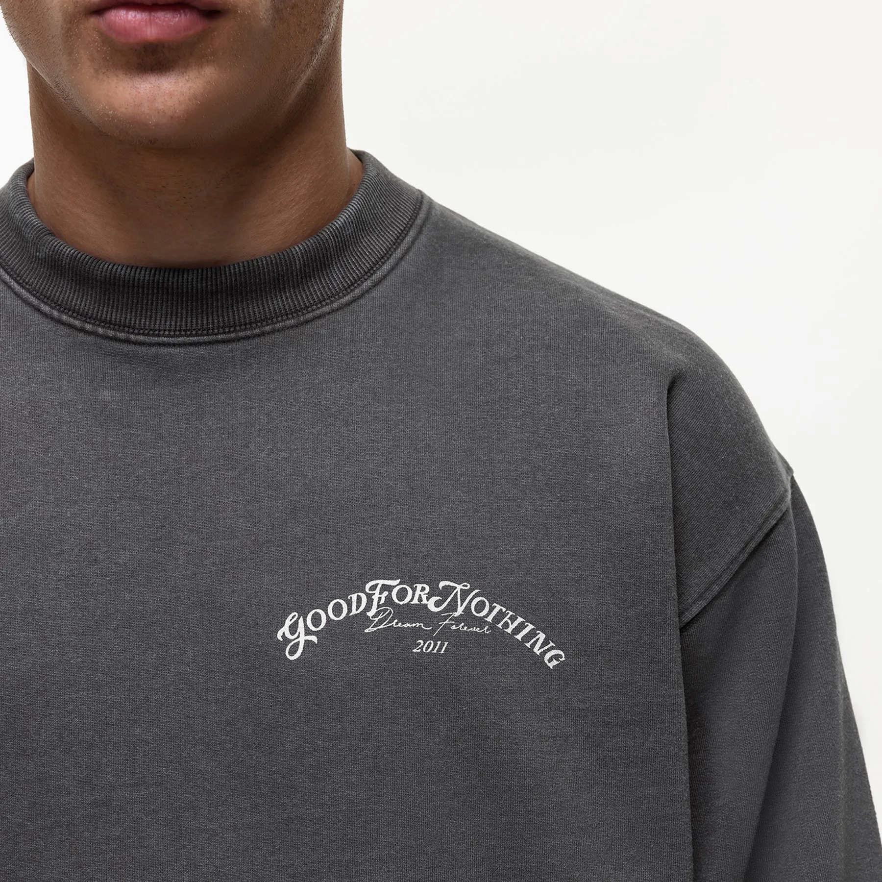 Destination Washed Grey Sweatshirt sold by Good for Nothing product image thumbnail 4
