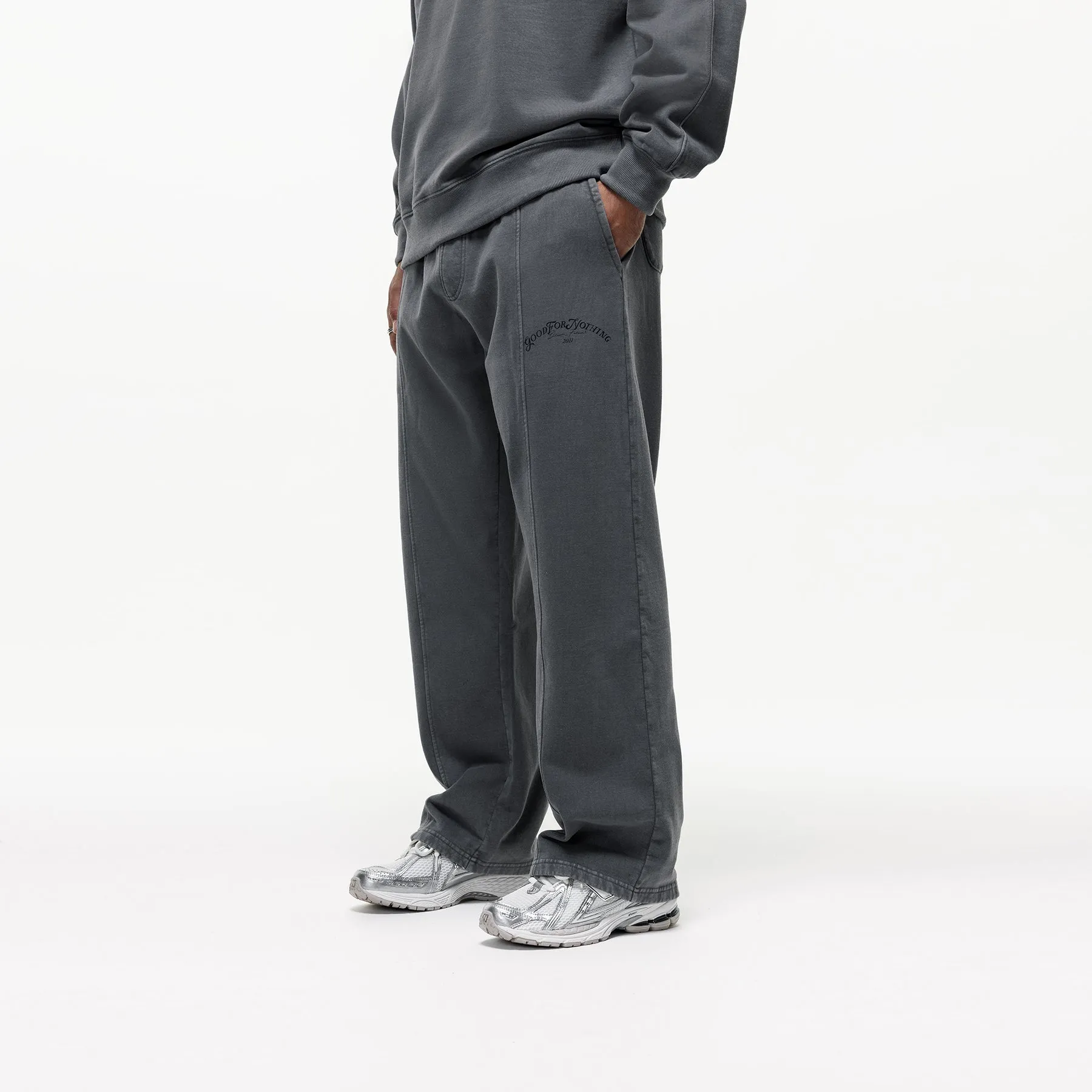 Relaxed Destination Washed Pewter Sweatpants sold by Good For Nothing Clothing