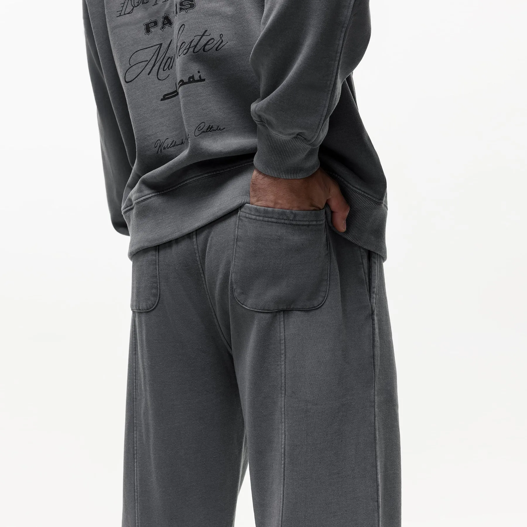 Relaxed Destination Washed Pewter Sweatpants sold by Good For Nothing Clothing product image thumbnail 2